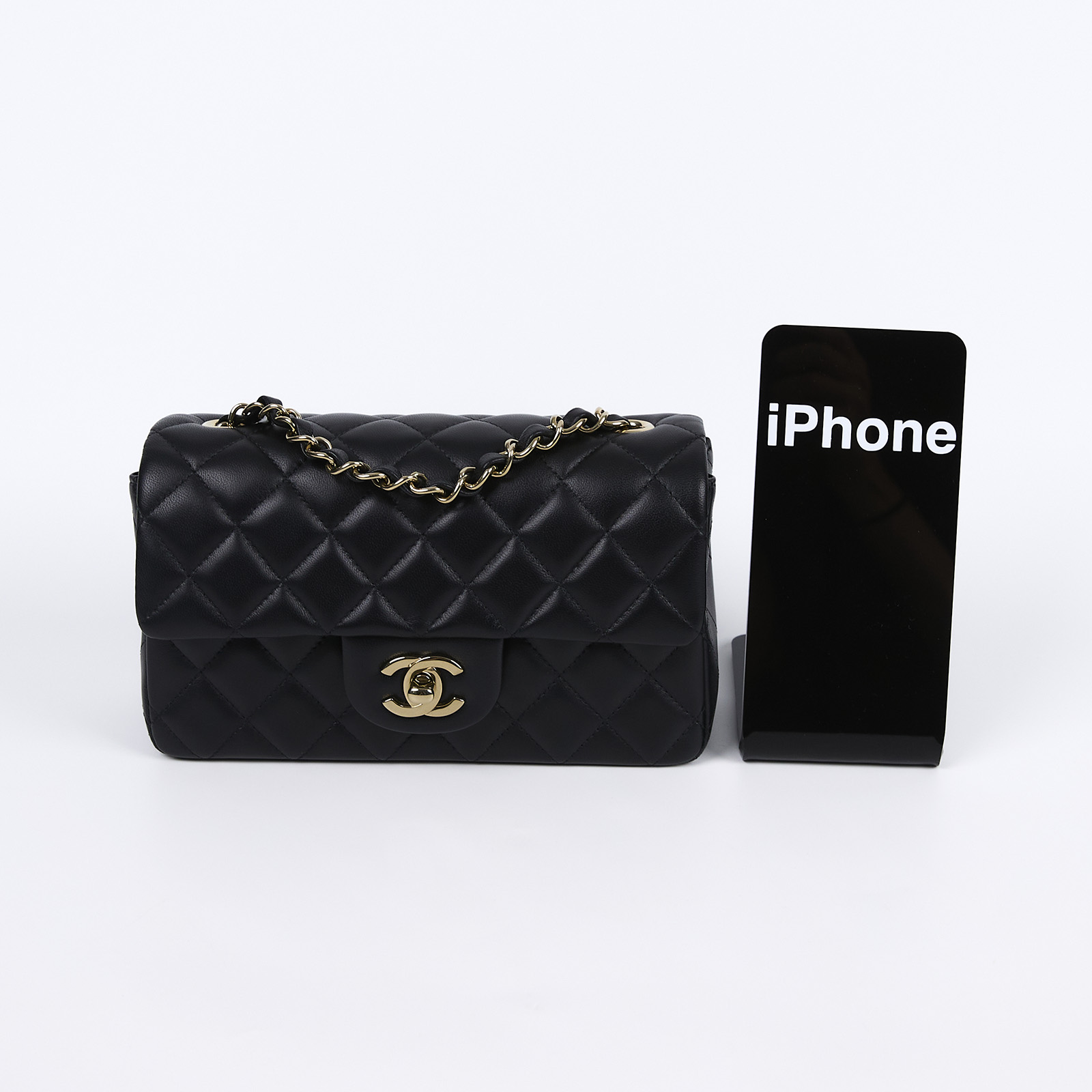 香奈兒 CHANEL CF 迷你 口蓋包 A69900 晶片款 黑金羊COCO20 防塵袋/原廠盒子/購買證明