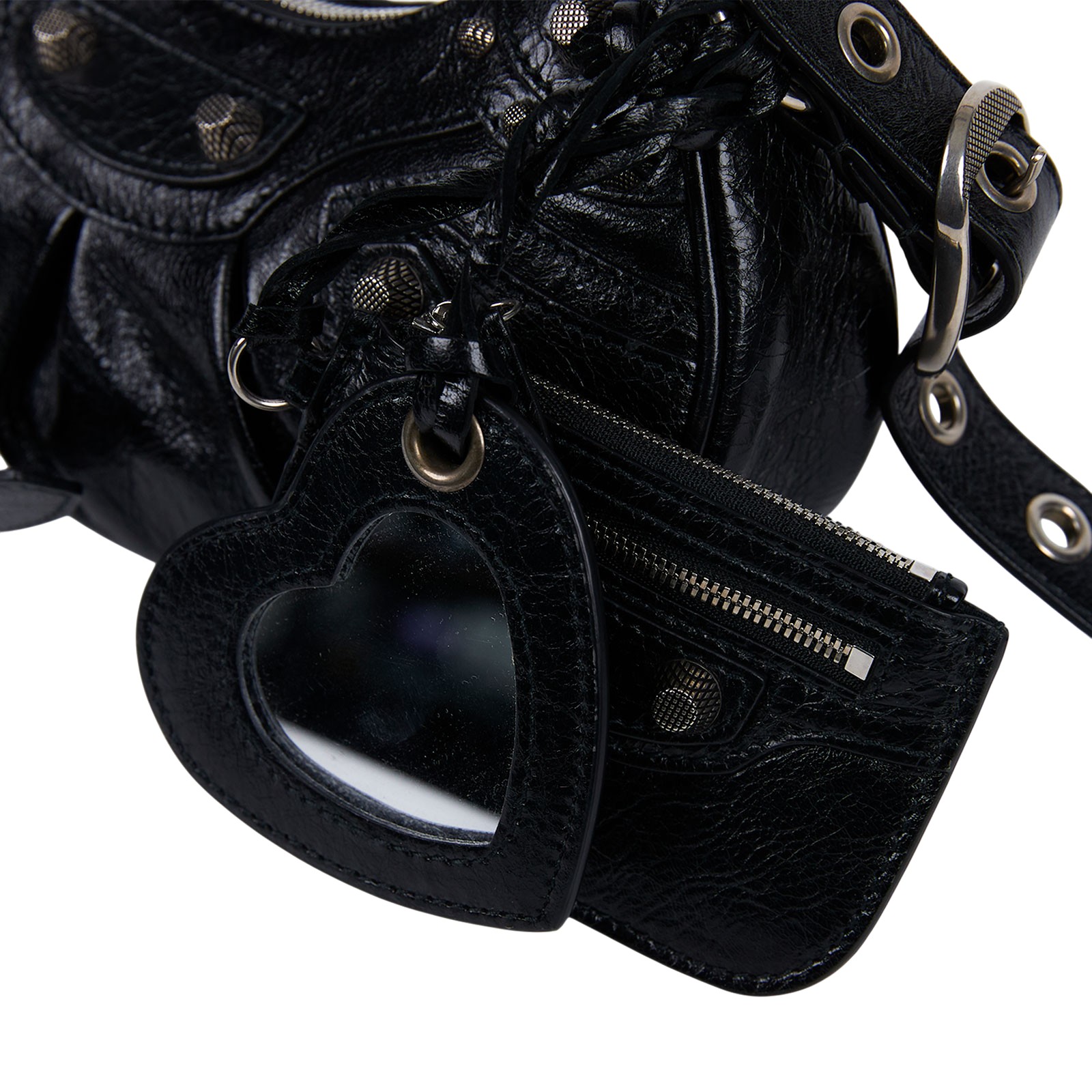 巴黎世家 BALENCIAGA Le cagole XS 半月 可頌包 6713091VG9Y 黑銀LE CAGOLE XS 防塵袋