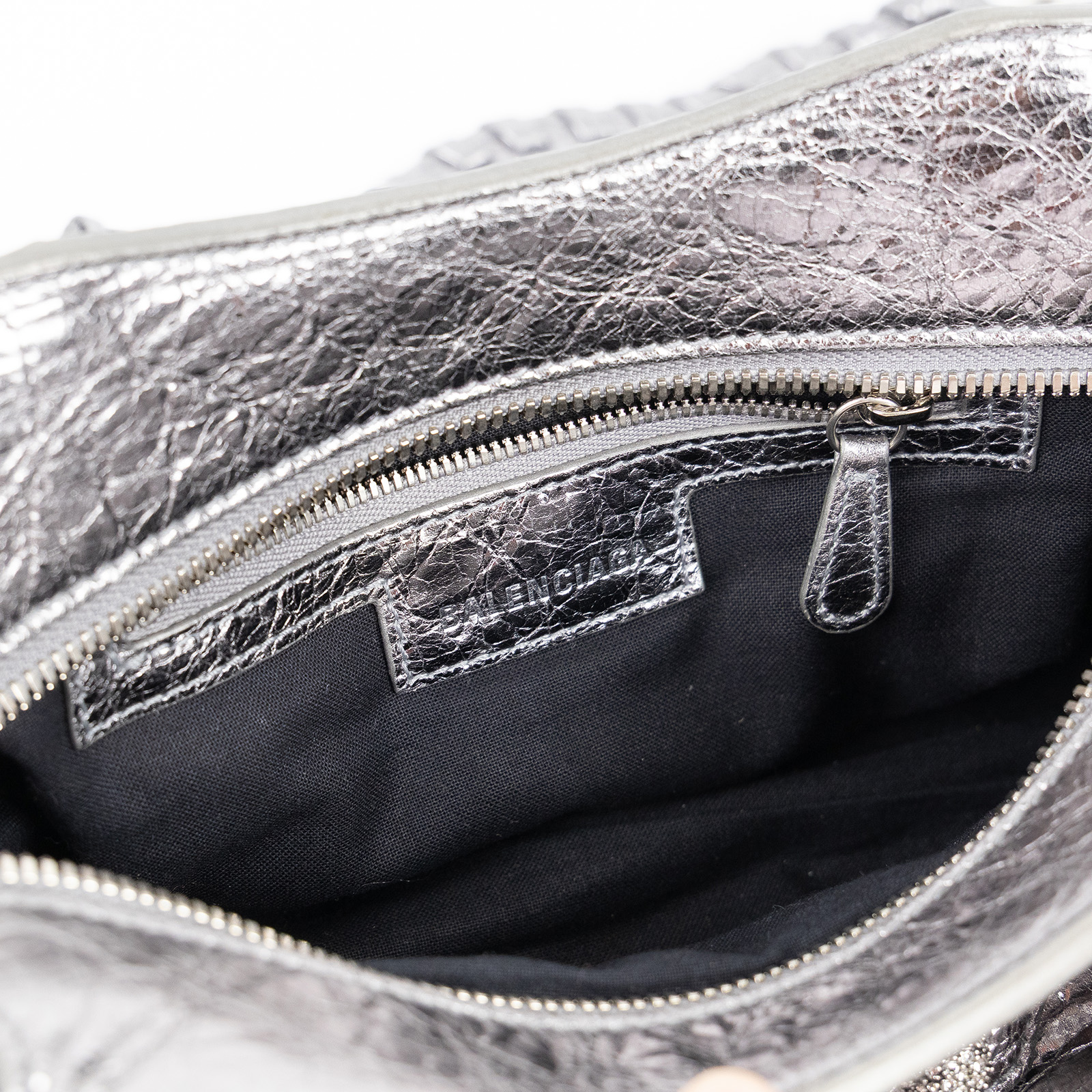 巴黎世家 BALENCIAGA Neo Cagole City 700940210BM 銀色水鑽NEO CAGOLE CITY 　鏡汚 防塵袋