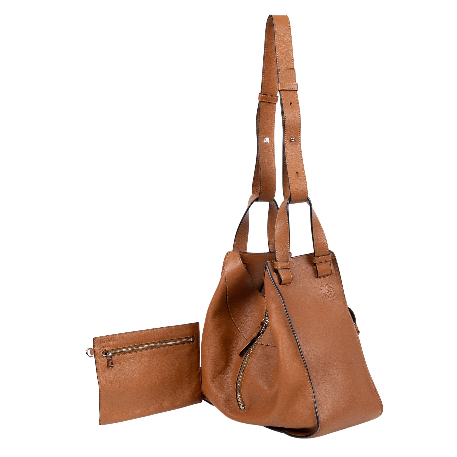 羅意威 LOEWE Small Hammock bag 手提 斜背包 A538S35X51 焦糖HAMMOCK 無附屬品