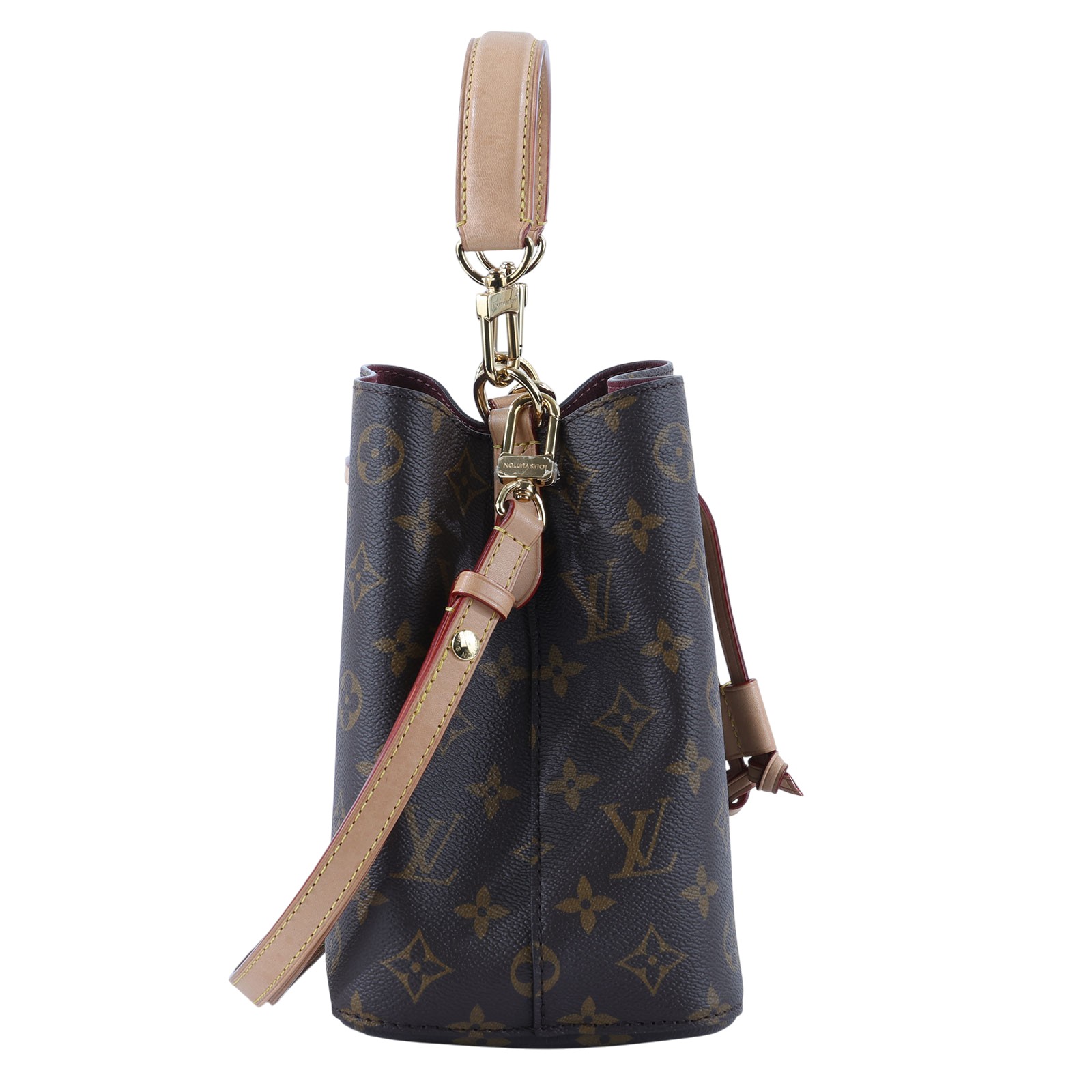 路易威登 LOUIS VUITTON Néonoé BB 經典帆布 束口水桶包 M46581 晶片款 原花NEONOE BB 　シミ中 無附屬品