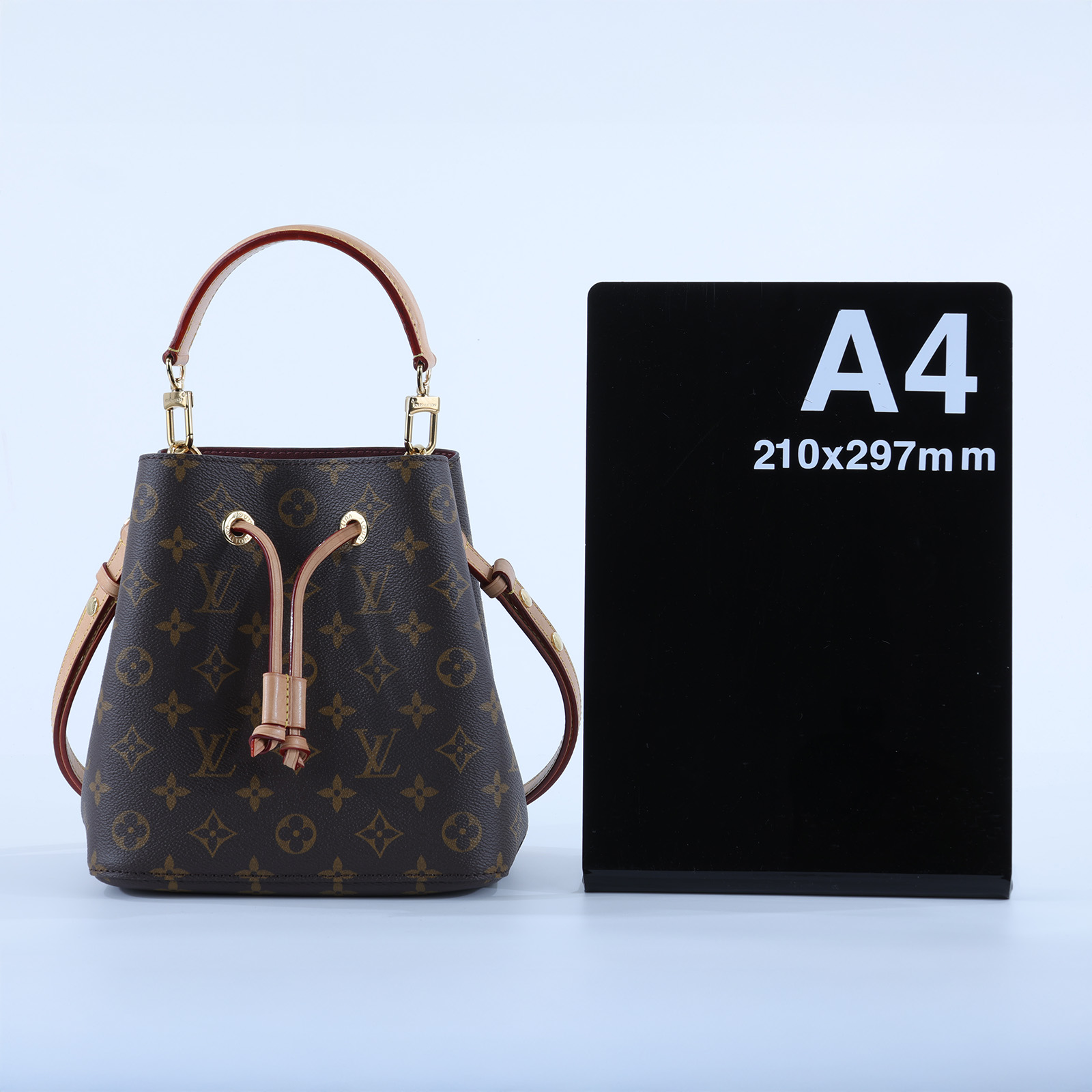 路易威登 LOUIS VUITTON Néonoé BB 經典帆布 束口水桶包 M46581 晶片款 原花NEONOE BB 　シミ中 無附屬品