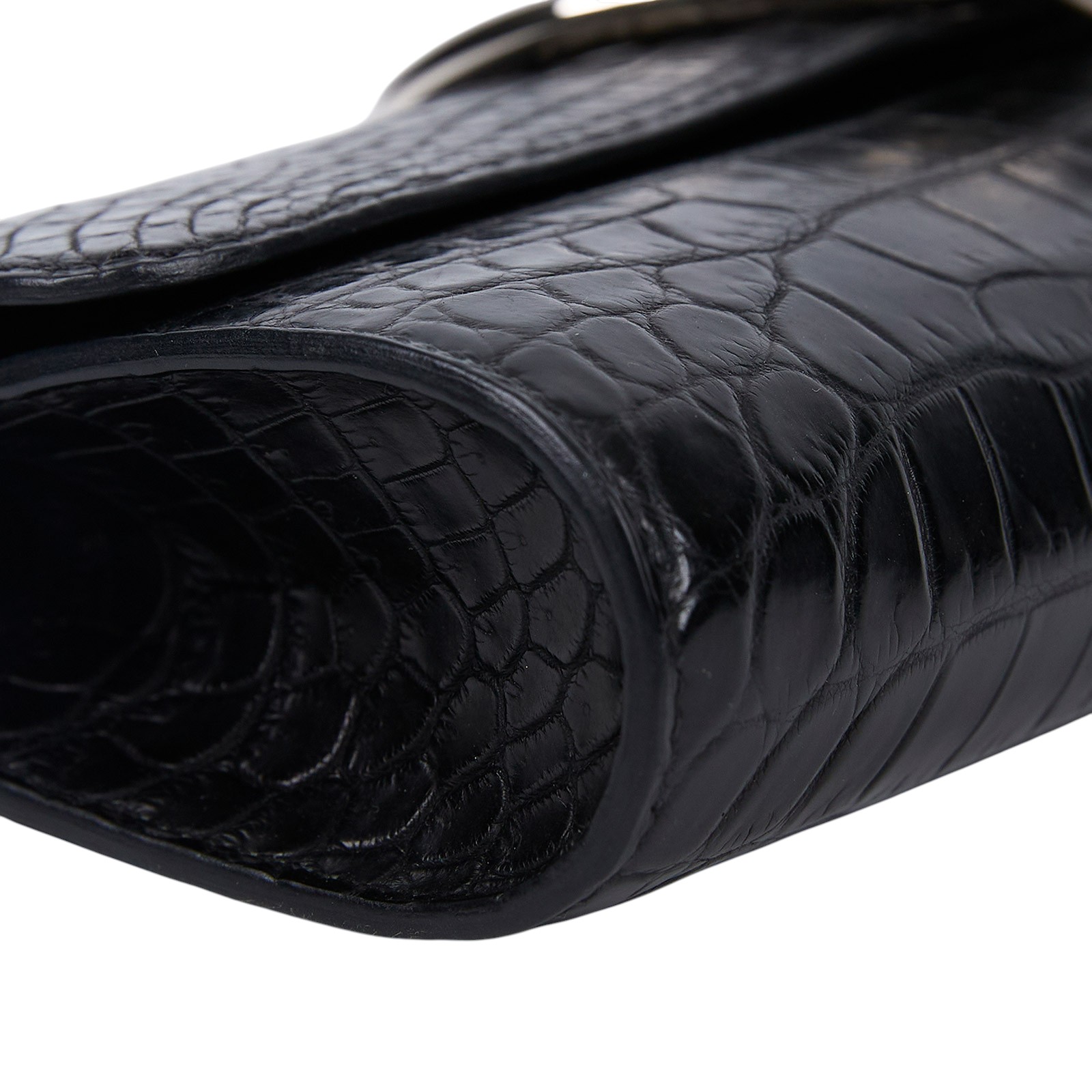 愛馬仕 Hermes Egee Clutch 手拿包  口Q刻 黑鱷魚Egee Clutch 原廠盒子/防塵袋