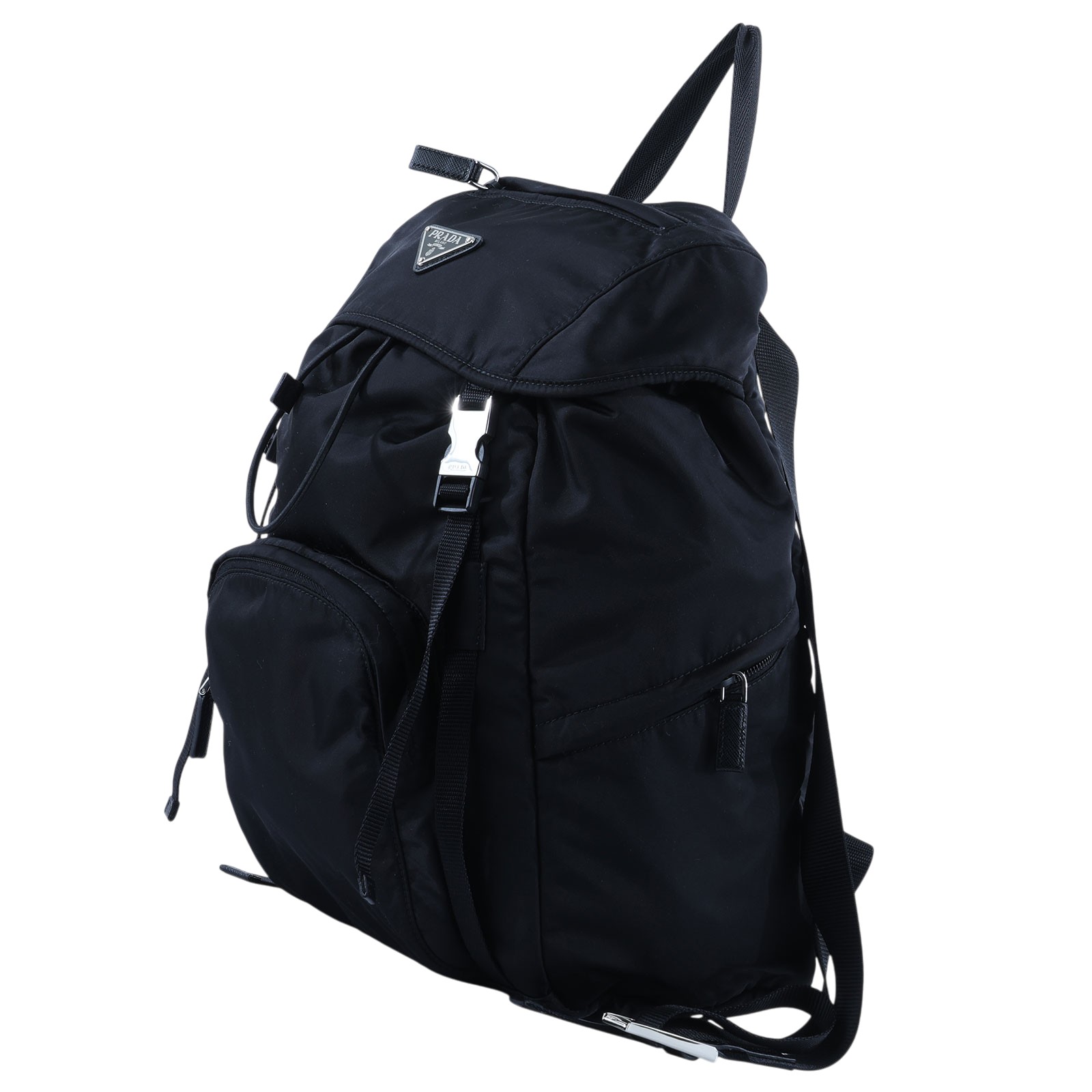 普拉達 PRADA Re-Nylon 背囊 1BZ039_RV44 黑尼龍後背包 防塵袋