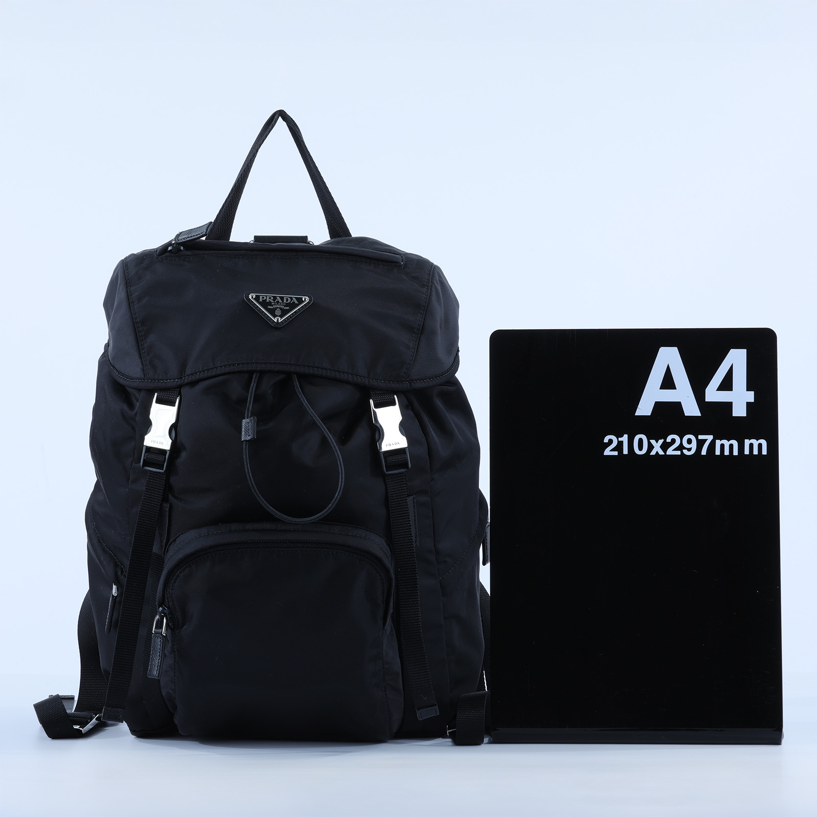 普拉達 PRADA Re-Nylon 背囊 1BZ039_RV44 黑尼龍後背包 防塵袋