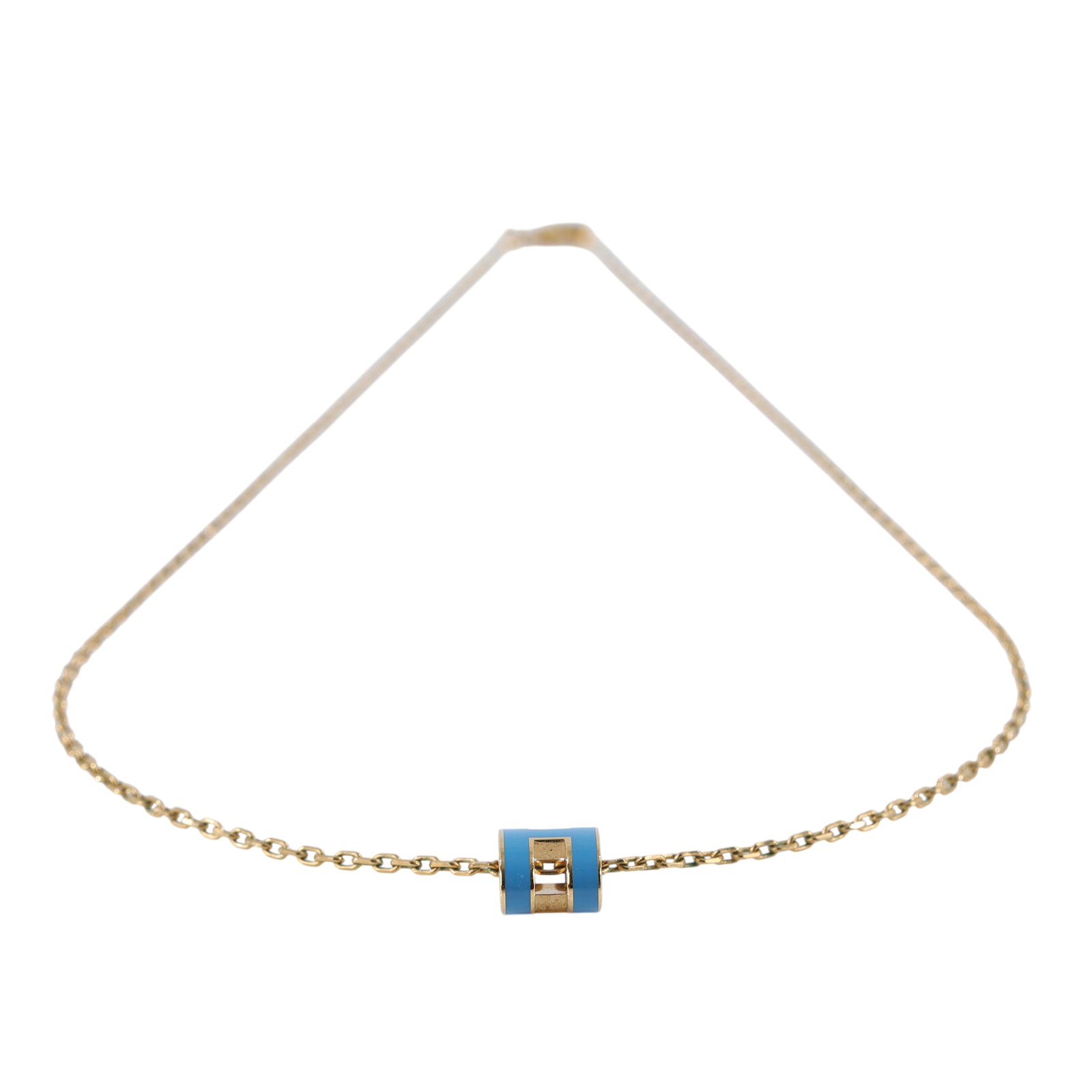 愛馬仕 Hermes Mini Pop H 墜飾 牛仔藍色 H147992Fv73 H147992F/GD 12 12  原廠盒子/防塵袋/購買證明