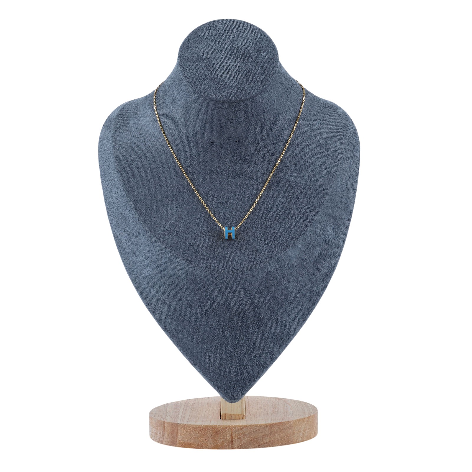 愛馬仕 Hermes Mini Pop H 墜飾 牛仔藍色 H147992Fv73 H147992F/GD 12 12  原廠盒子/防塵袋/購買證明