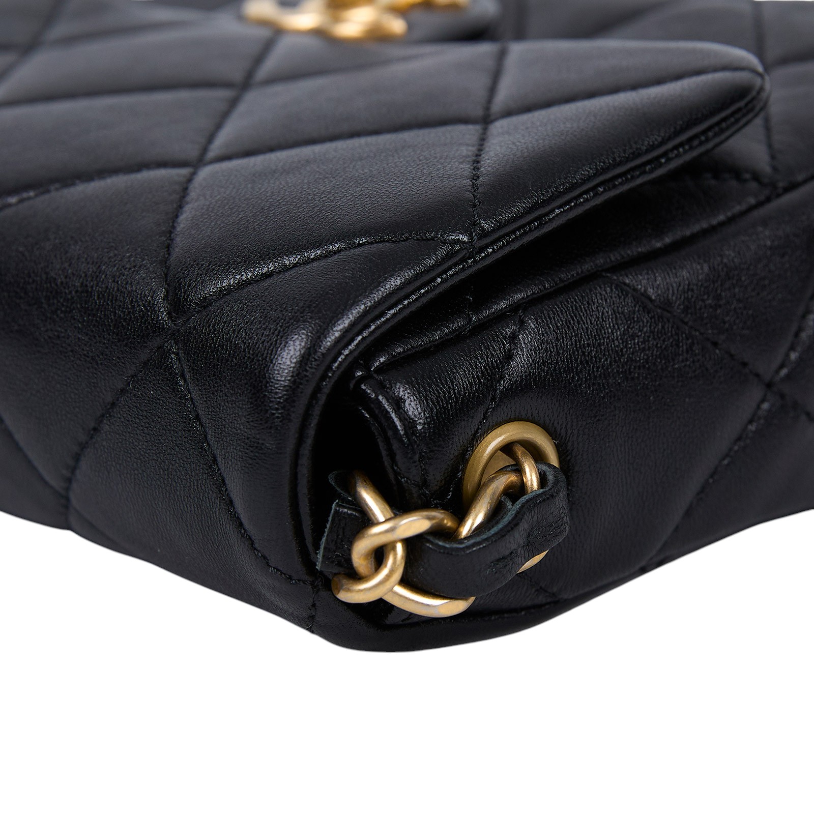 香奈兒 CHANEL Perfect Fit 鏈帶肩背包 迷你 AS4636 B15615 黑色季節款肩背包 原廠盒子/防塵袋/購買證明