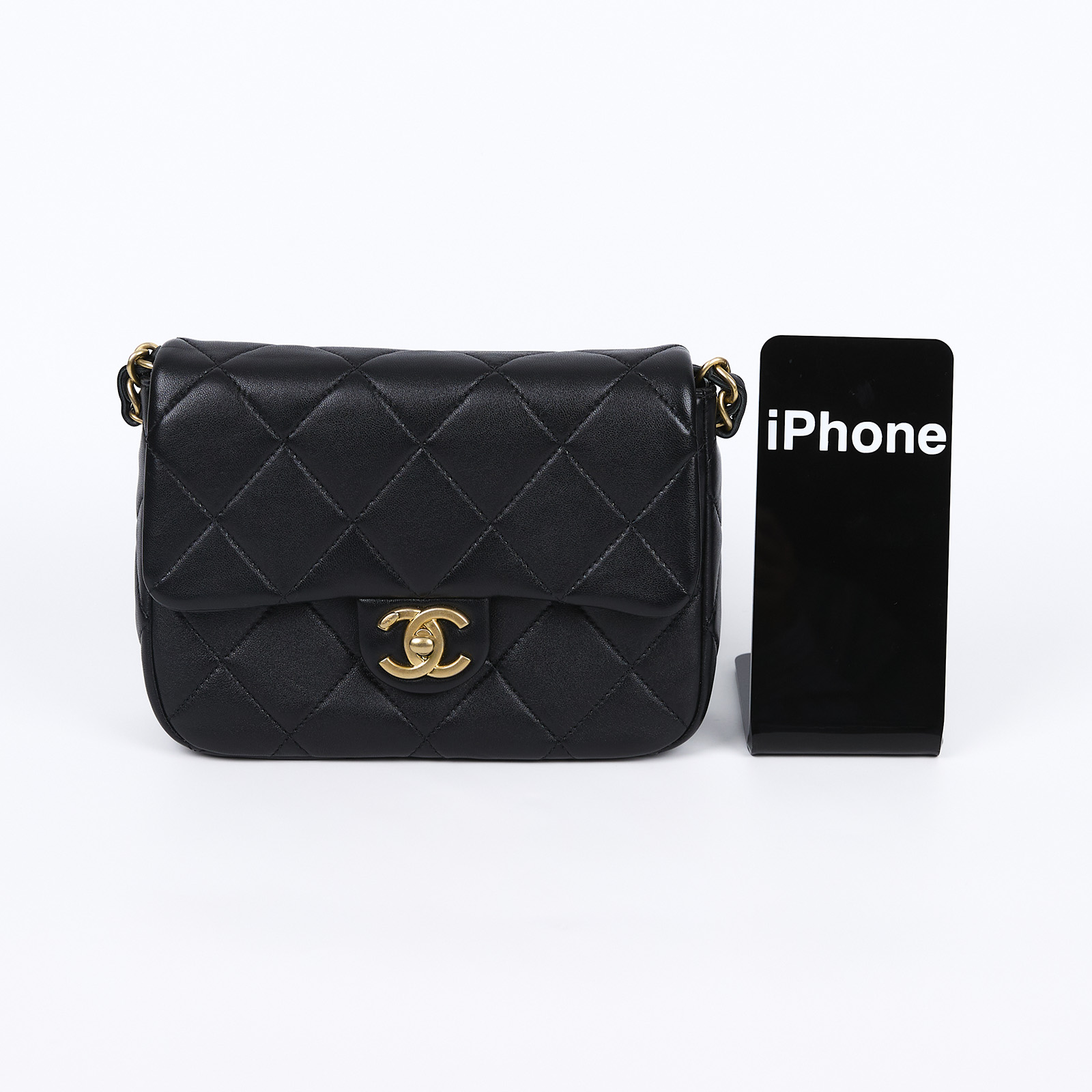 香奈兒 CHANEL Perfect Fit 鏈帶肩背包 迷你 AS4636 B15615 黑色季節款肩背包 原廠盒子/防塵袋/購買證明