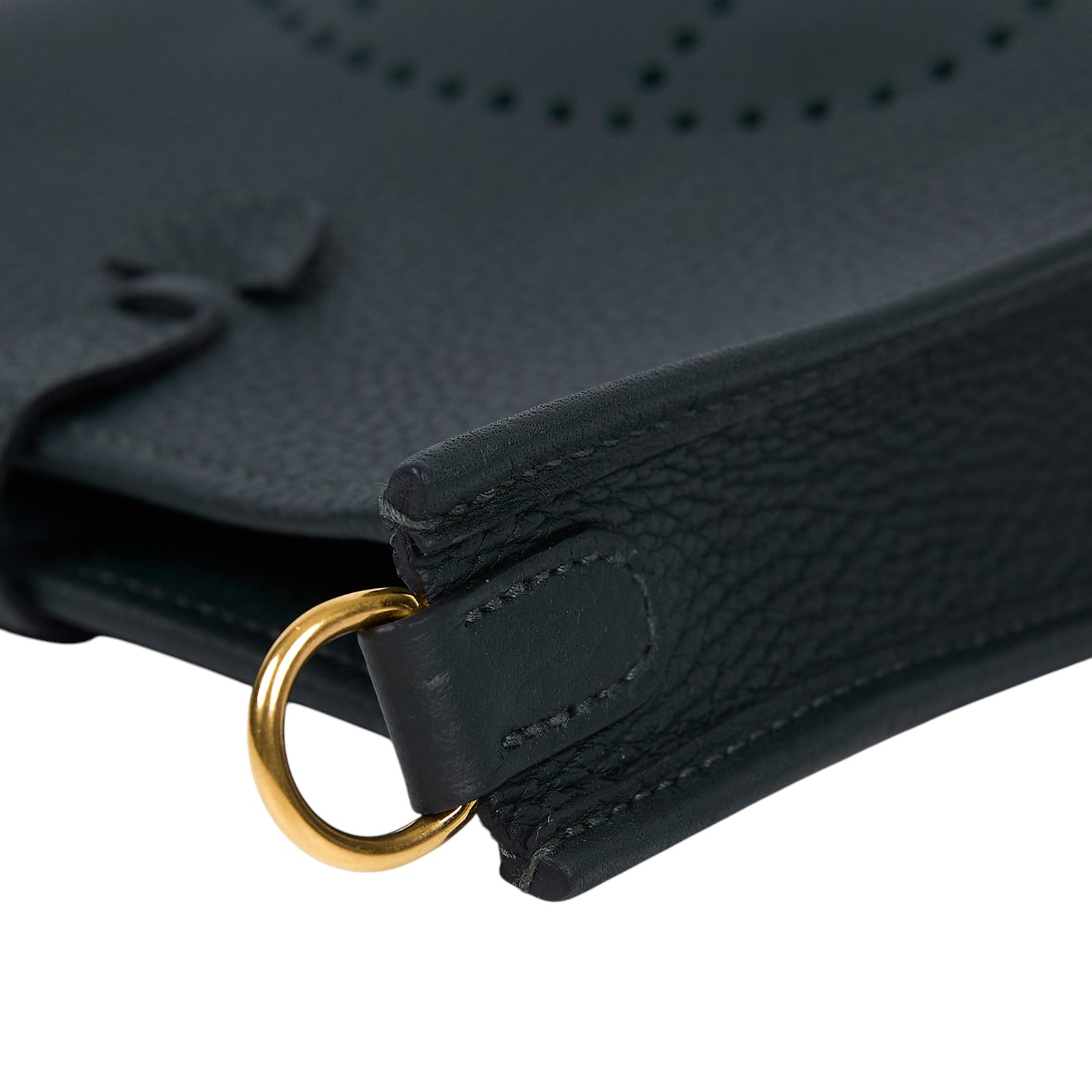 愛馬仕 Hermes Evelyne Bag Mini 伊芙琳包 Evelyne 16 祖母綠 金色五金 H085945CCAW W刻   原廠盒子/防塵袋/購買證明影本