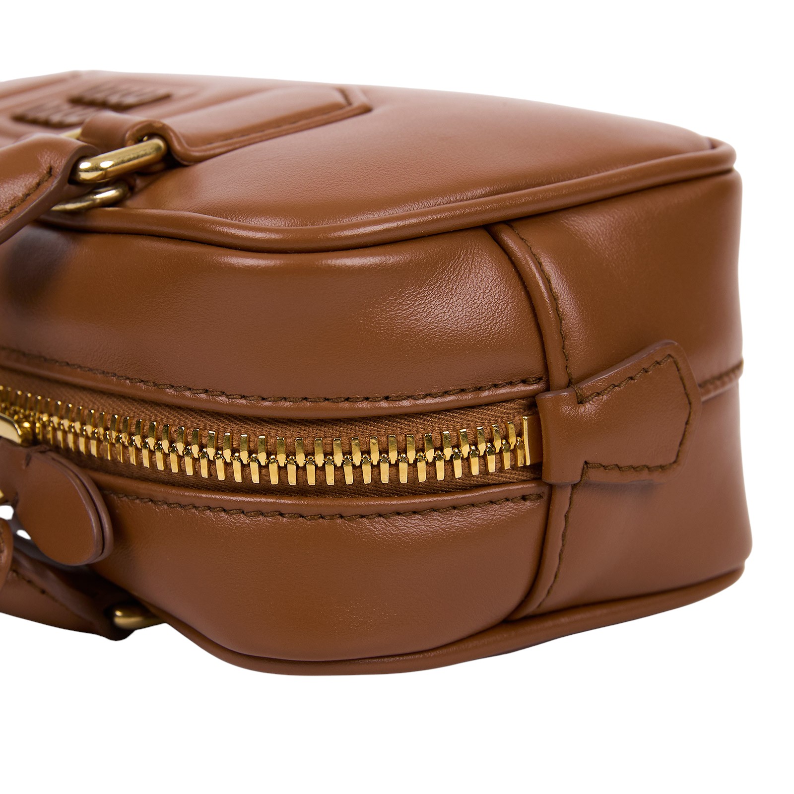 繆繆 MIU MIU Arcadie 皮革 手袋 標準 5BB142_ACR3 棕ARCADIE 2WAY 原廠盒子/防塵袋/背帶/購買證明