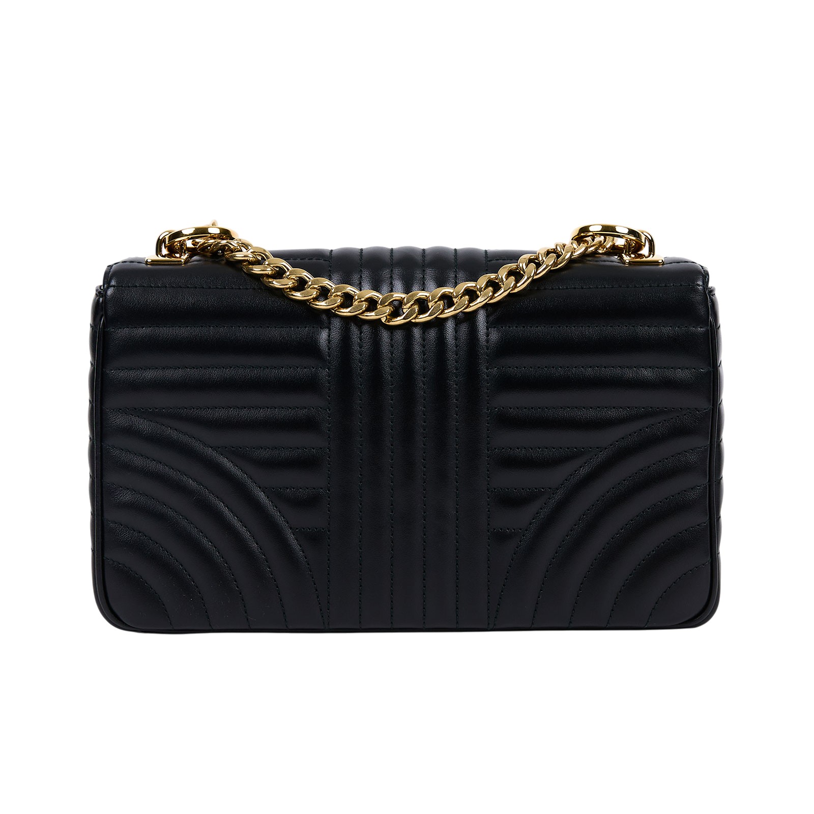 普拉達 PRADA Diagramme 單肩包 中型 1BD108_2D91 黑金DIAGRAM 無附屬品