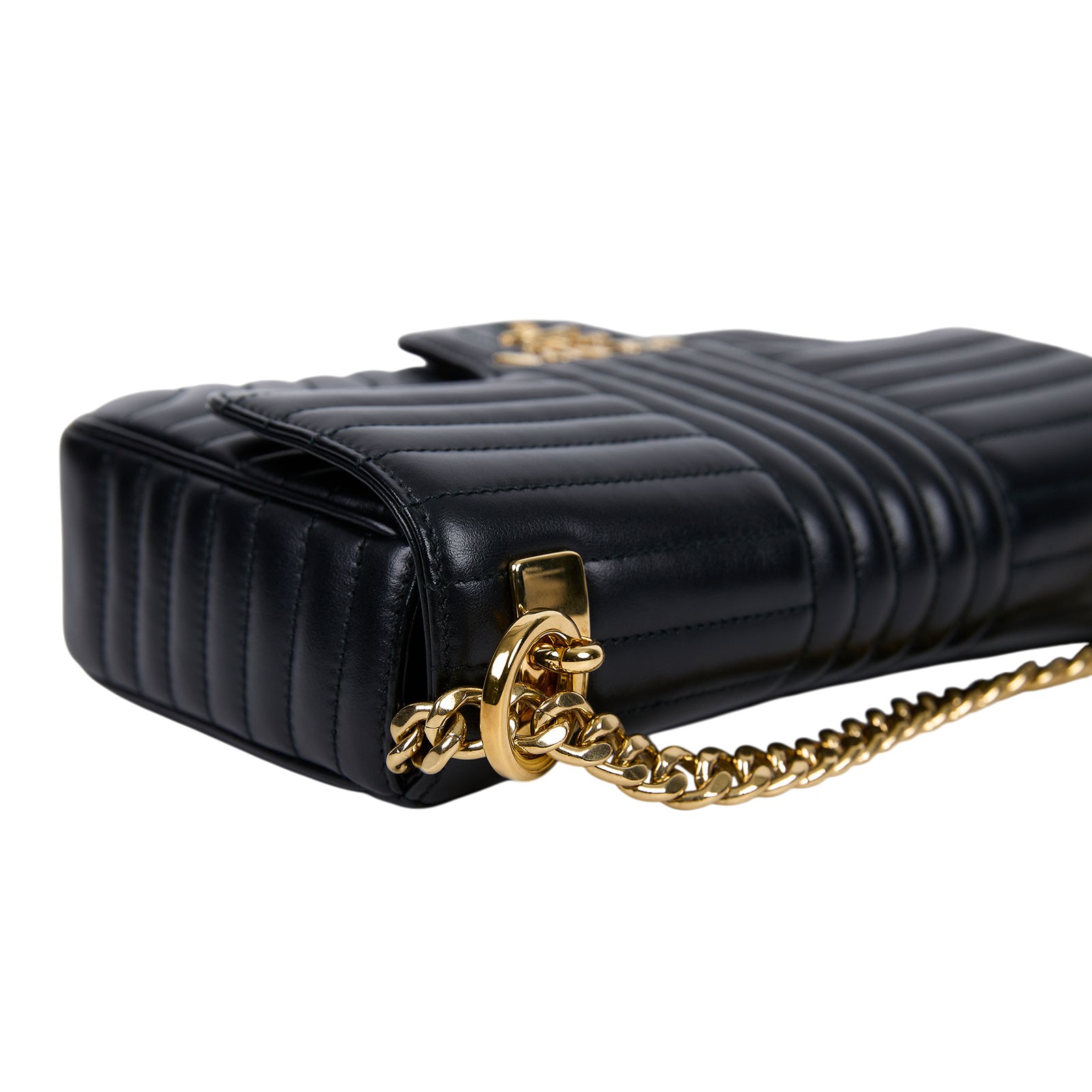 普拉達 PRADA Diagramme 單肩包 中型 1BD108_2D91 黑金DIAGRAM 無附屬品