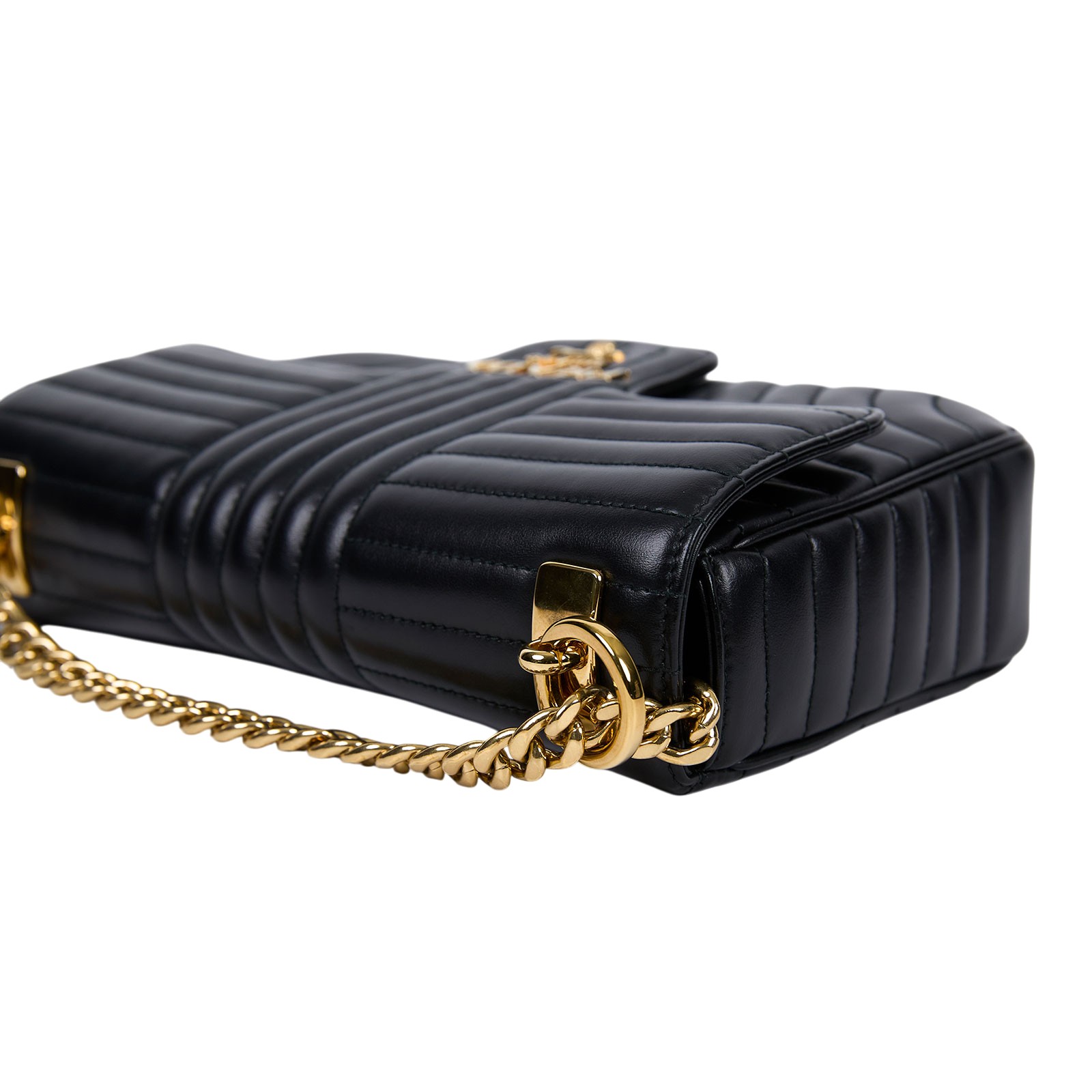 普拉達 PRADA Diagramme 單肩包 中型 1BD108_2D91 黑金DIAGRAM 無附屬品