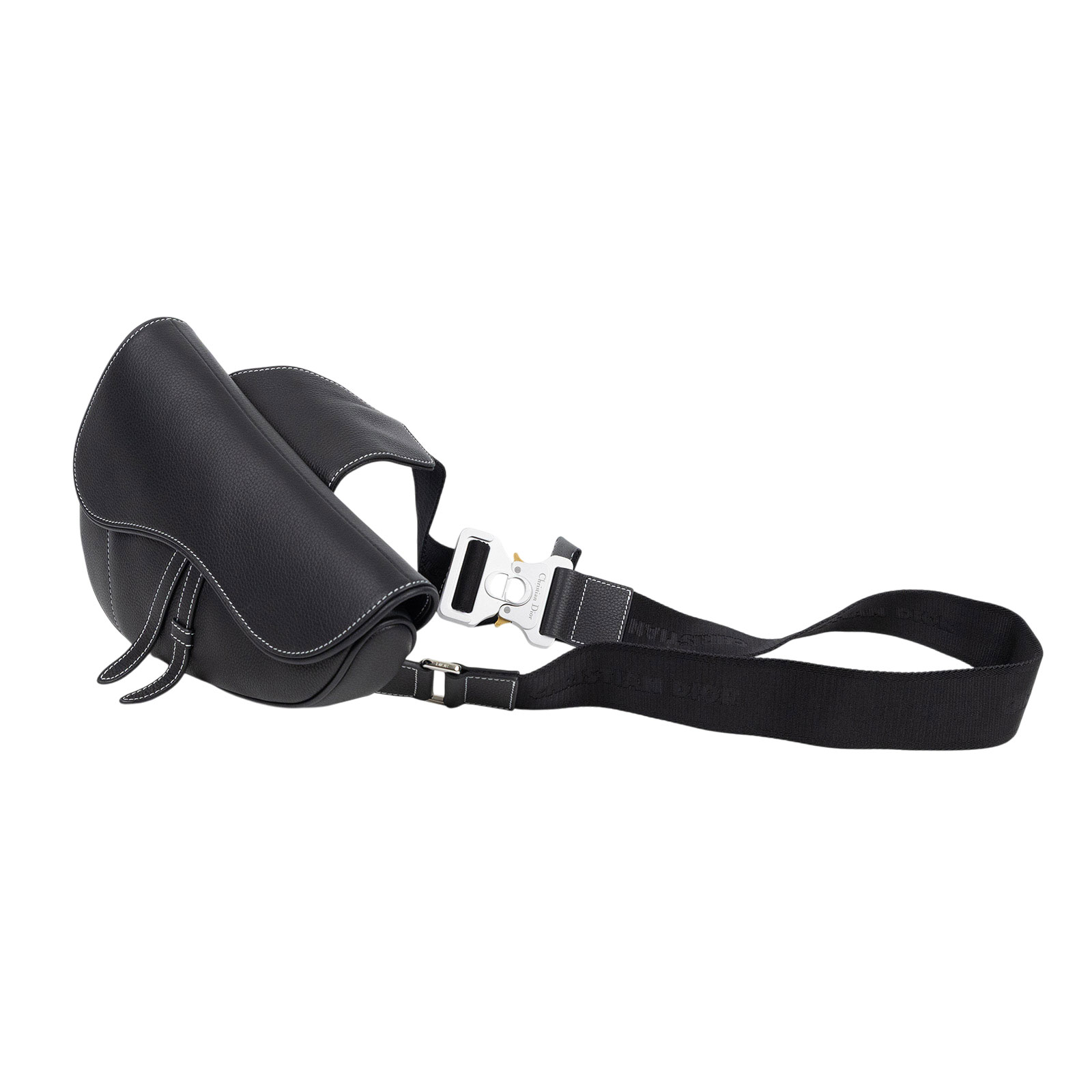 迪奧 CHRISTIAN DIOR Saddle 馬鞍包 1ADPO093YKK 黑粒面小牛皮SADDLE馬鞍包 無附屬品