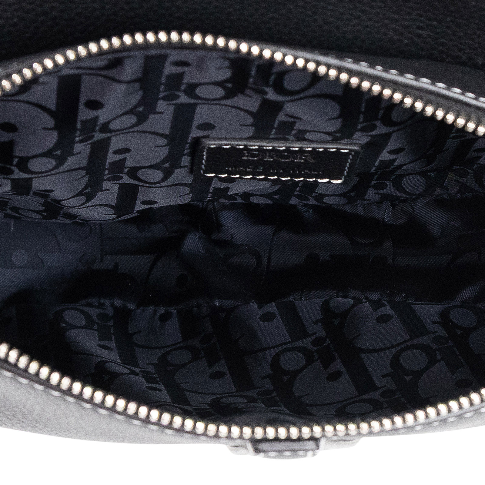 迪奧 CHRISTIAN DIOR Saddle 馬鞍包 1ADPO093YKK 黑粒面小牛皮SADDLE馬鞍包 無附屬品