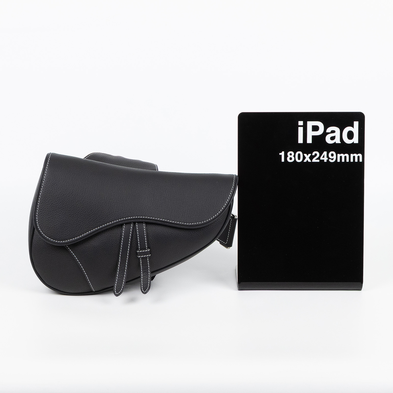 迪奧 CHRISTIAN DIOR Saddle 馬鞍包 1ADPO093YKK 黑粒面小牛皮SADDLE馬鞍包 無附屬品