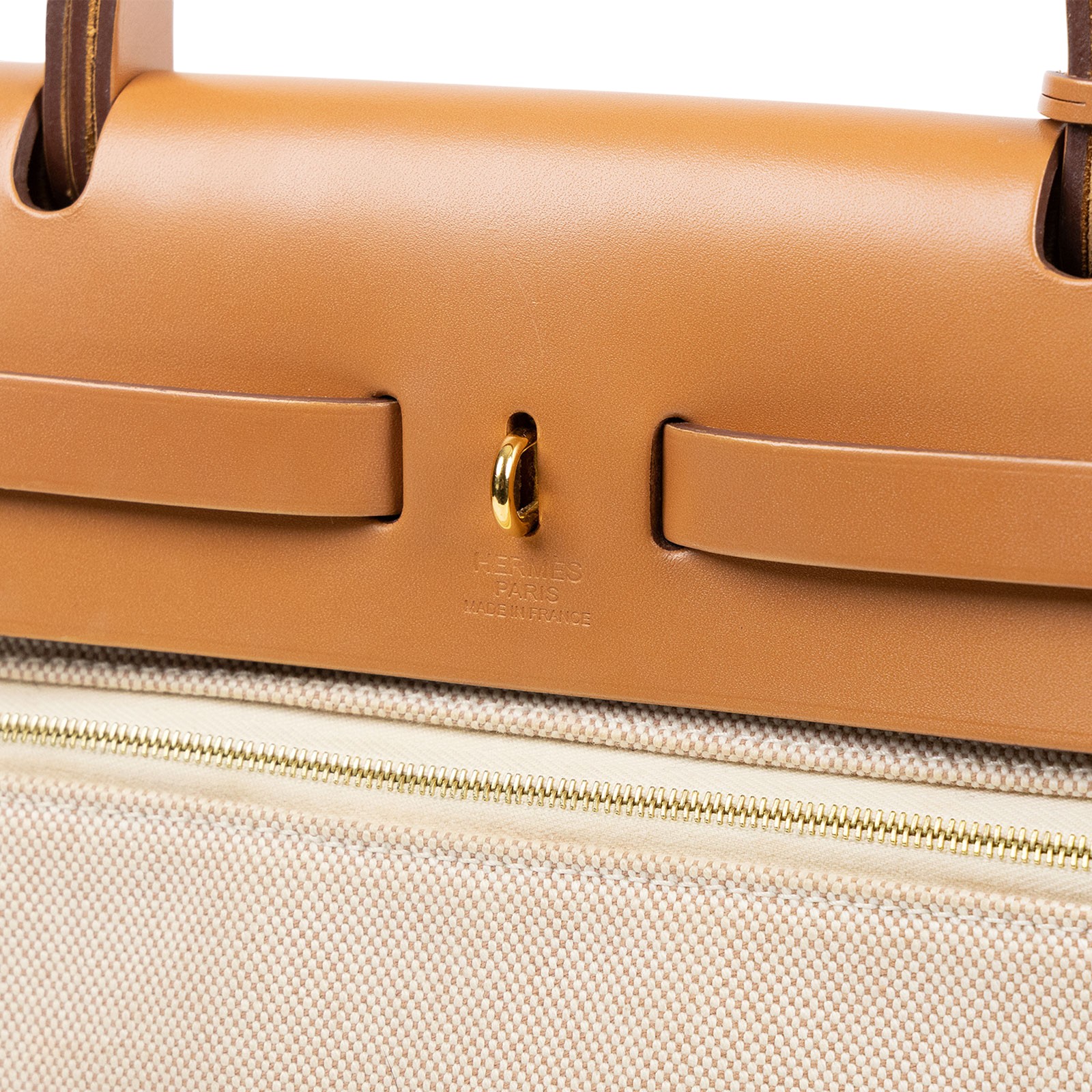 愛馬仕 Hermes Herbag Zip 31 金色五金  H079092CCAK W刻/ W刻 金棕HERBAG31 防塵袋/鎖組