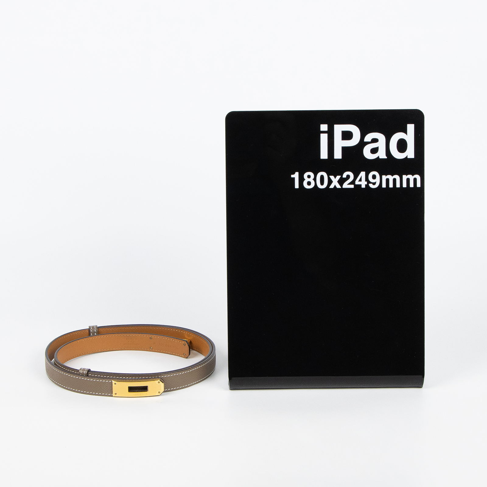 愛馬仕 Hermes Kelly 18 腰帶  /AM008UH 大象灰KELLY皮帶 原廠盒子/防塵袋