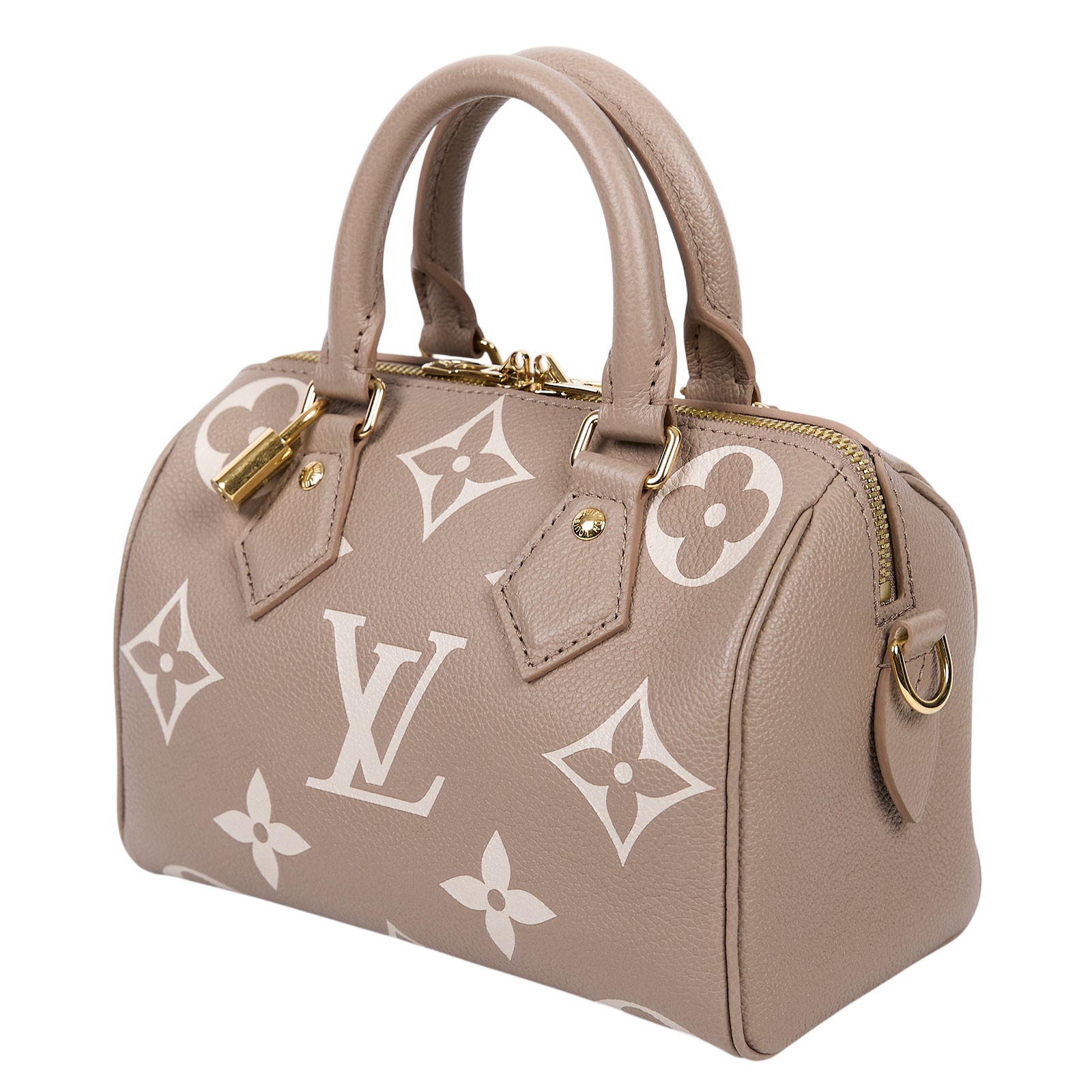 路易威登 LOUIS VUITTON Speedy Bandoulière  20 雙色 手提 斜背 波士頓包 M46575 晶片款  原廠盒子/防塵袋/背帶/鎖組/購買證明