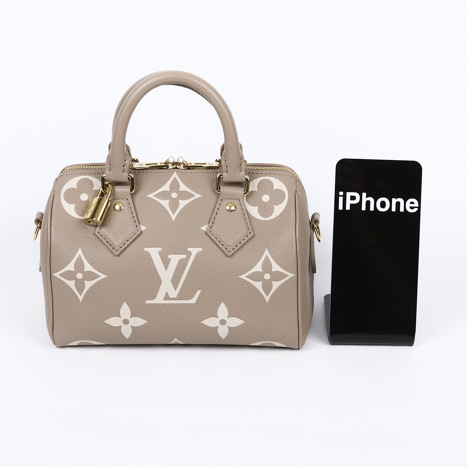 路易威登 LOUIS VUITTON Speedy Bandoulière  20 雙色 手提 斜背 波士頓包 M46575 晶片款  原廠盒子/防塵袋/背帶/鎖組/購買證明