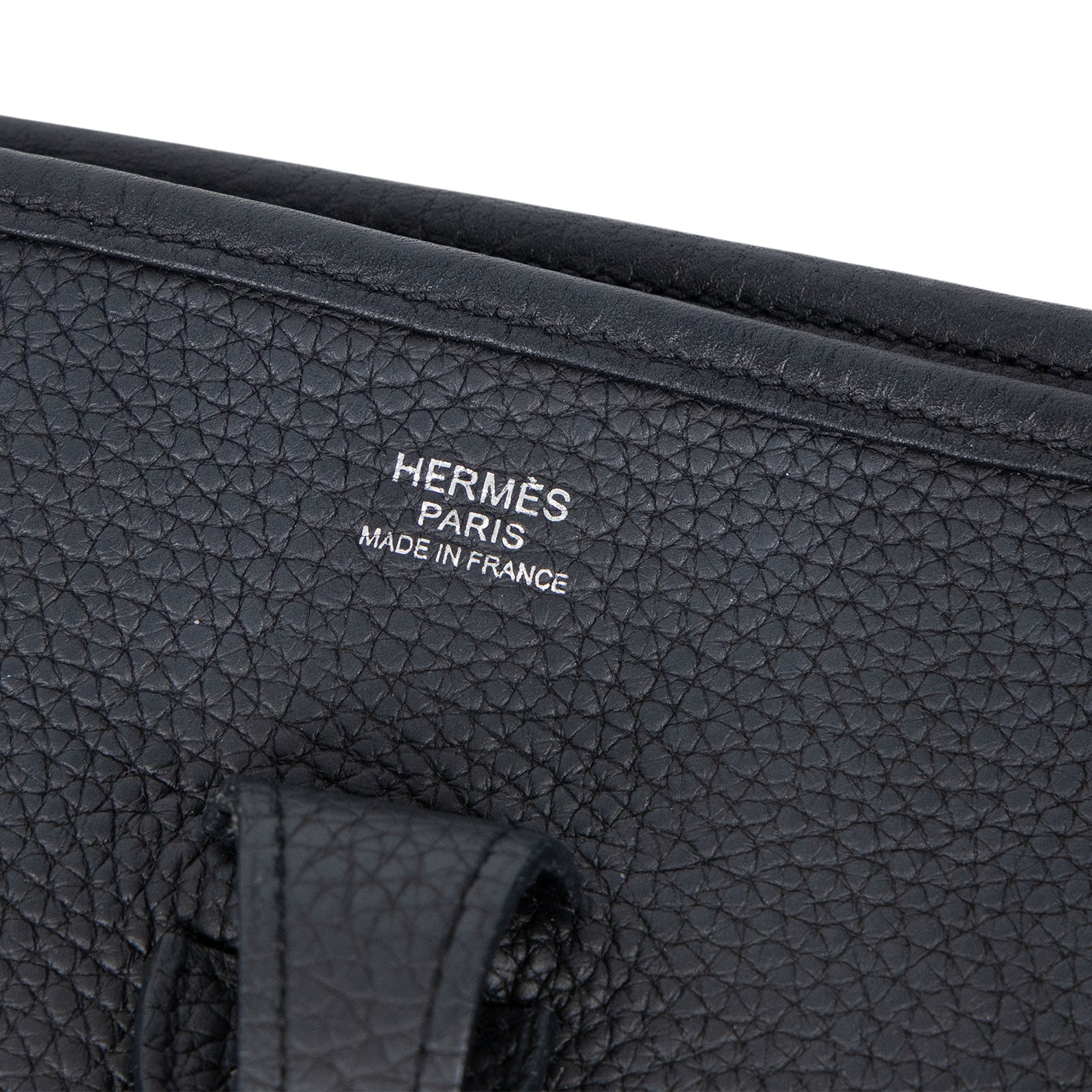 愛馬仕 Hermes Evelyne Bag 伊芙琳包 29 馬蹄型 EV29 U刻 黑EVELYNE29 防塵袋/背帶