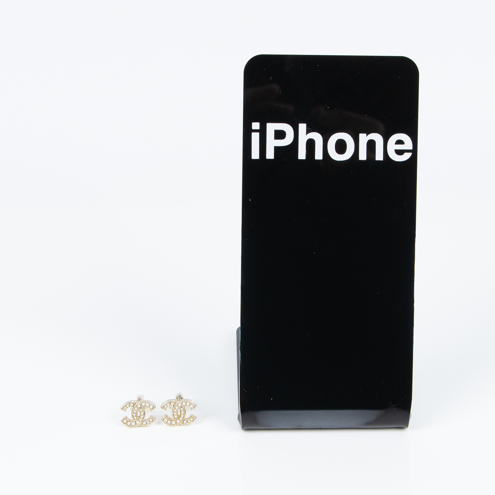 香奈兒 CHANEL C LOGO 夾式耳環 A19C 珍珠雙C耳環 夾式 原廠盒子