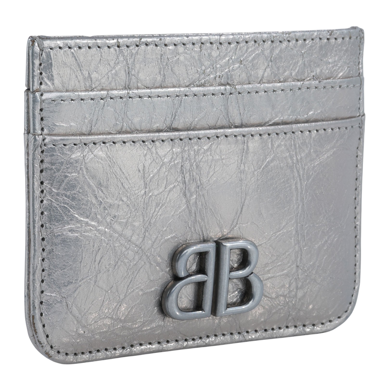 巴黎世家 BALENCIAGA Monaco 卡片夾 7654632AAYQ 銀卡夾套 原廠盒子/防塵袋