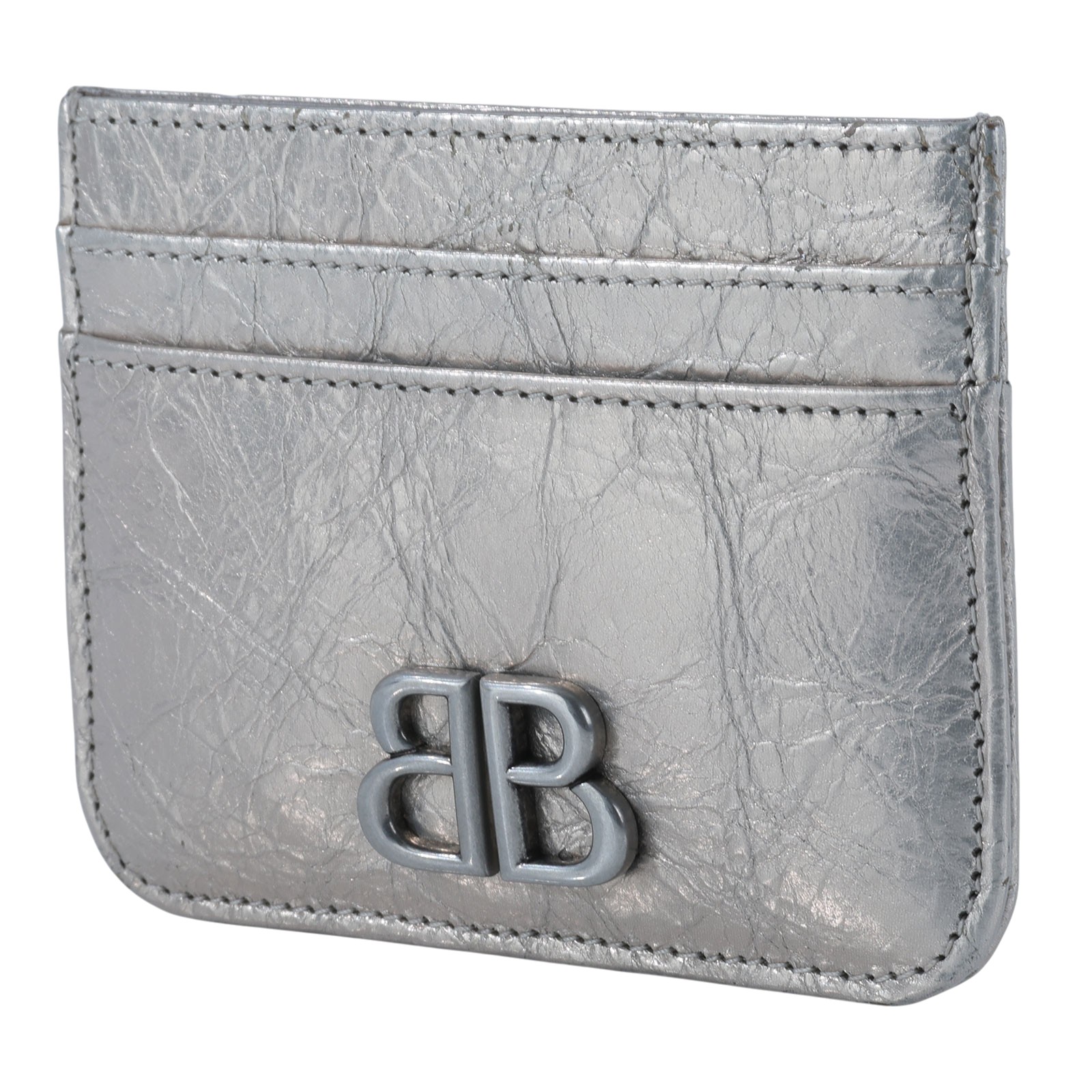 巴黎世家 BALENCIAGA Monaco 卡片夾 7654632AAYQ 銀卡夾套 原廠盒子/防塵袋