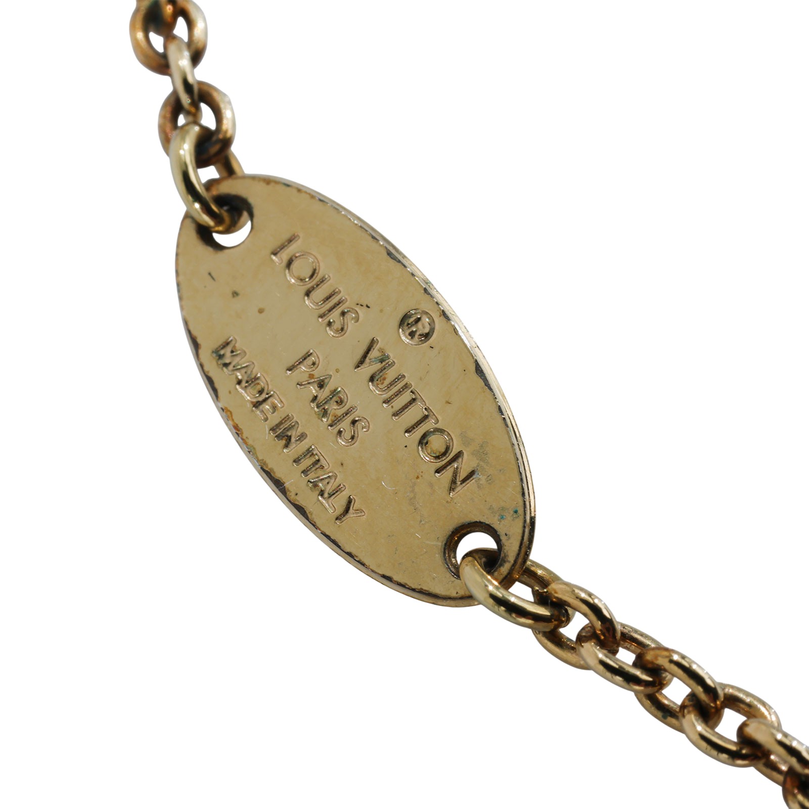 路易威登 LOUIS VUITTON Essential V 項鏈 金屬色 M61083 金色ESSENTIAL V項鍊 原廠盒子/防塵袋