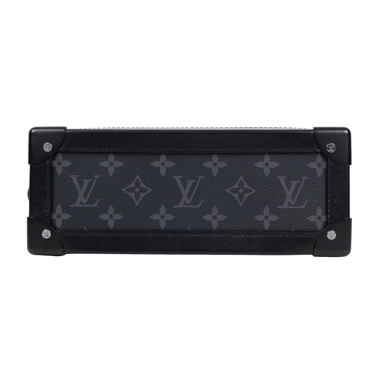 路易威登 LOUIS VUITTON SOFT TRUNK 老花 斜背包 黑色 M44730 黑原花SOFT TRUNK 原廠盒子/防塵袋