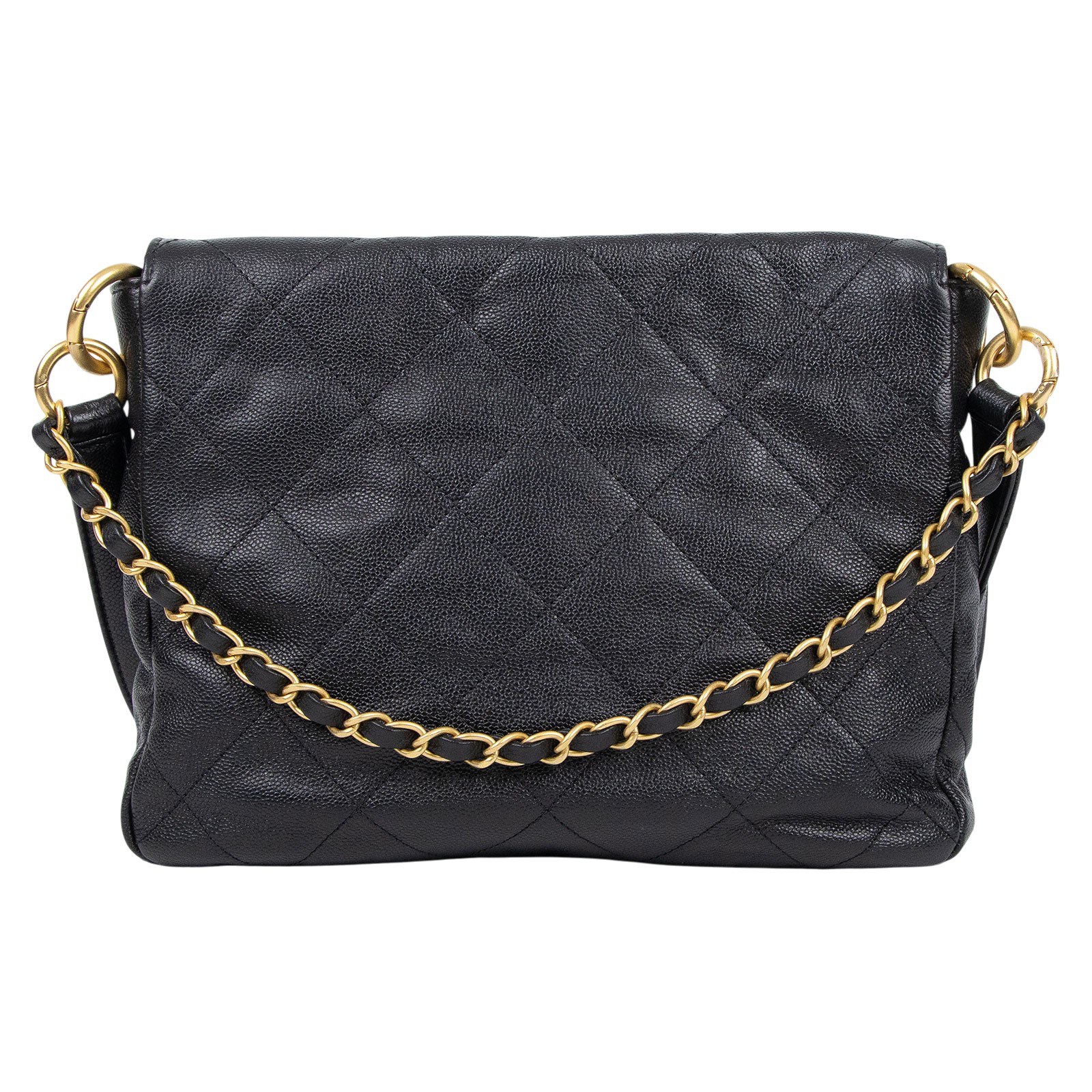 香奈兒 CHANEL Hobo 肩背包 AS5384 晶片款 黑HOBO嬉皮包 原廠盒子/防塵袋