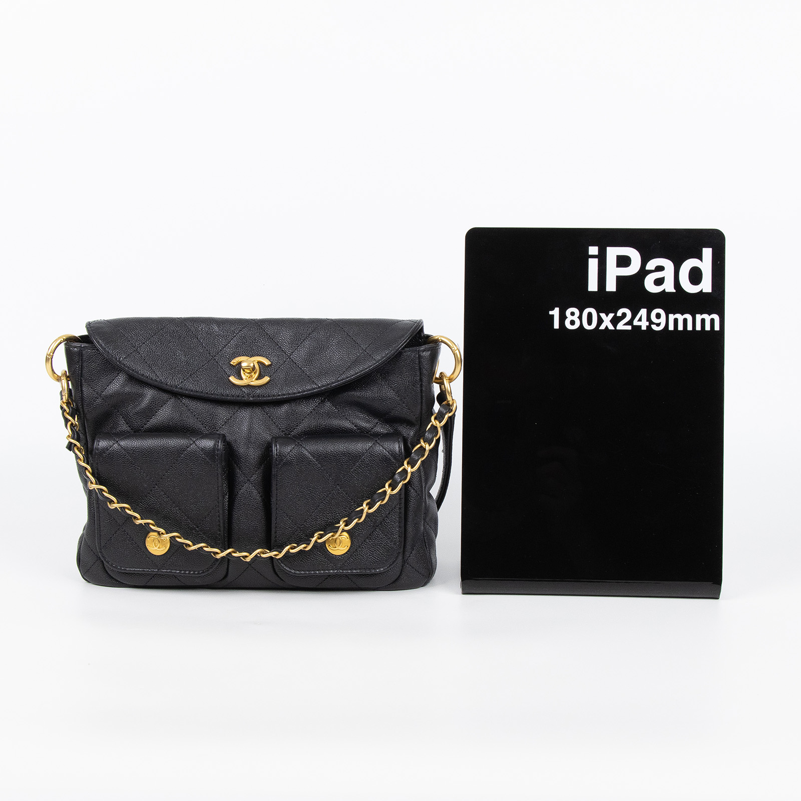 香奈兒 CHANEL Hobo 肩背包 AS5384 晶片款 黑HOBO嬉皮包 原廠盒子/防塵袋