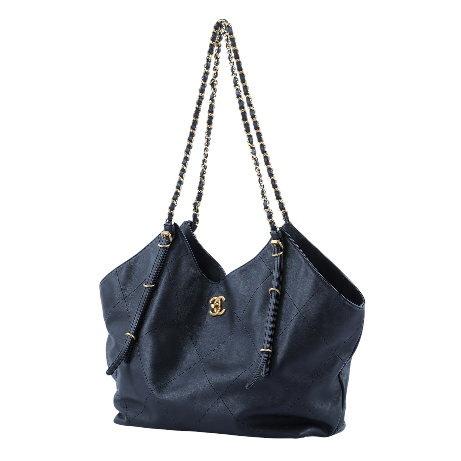 香奈兒 CHANEL 特大 購物袋 AS5463 晶片款 黑MAXI HOBO托特 原廠盒子/防塵袋/內袋