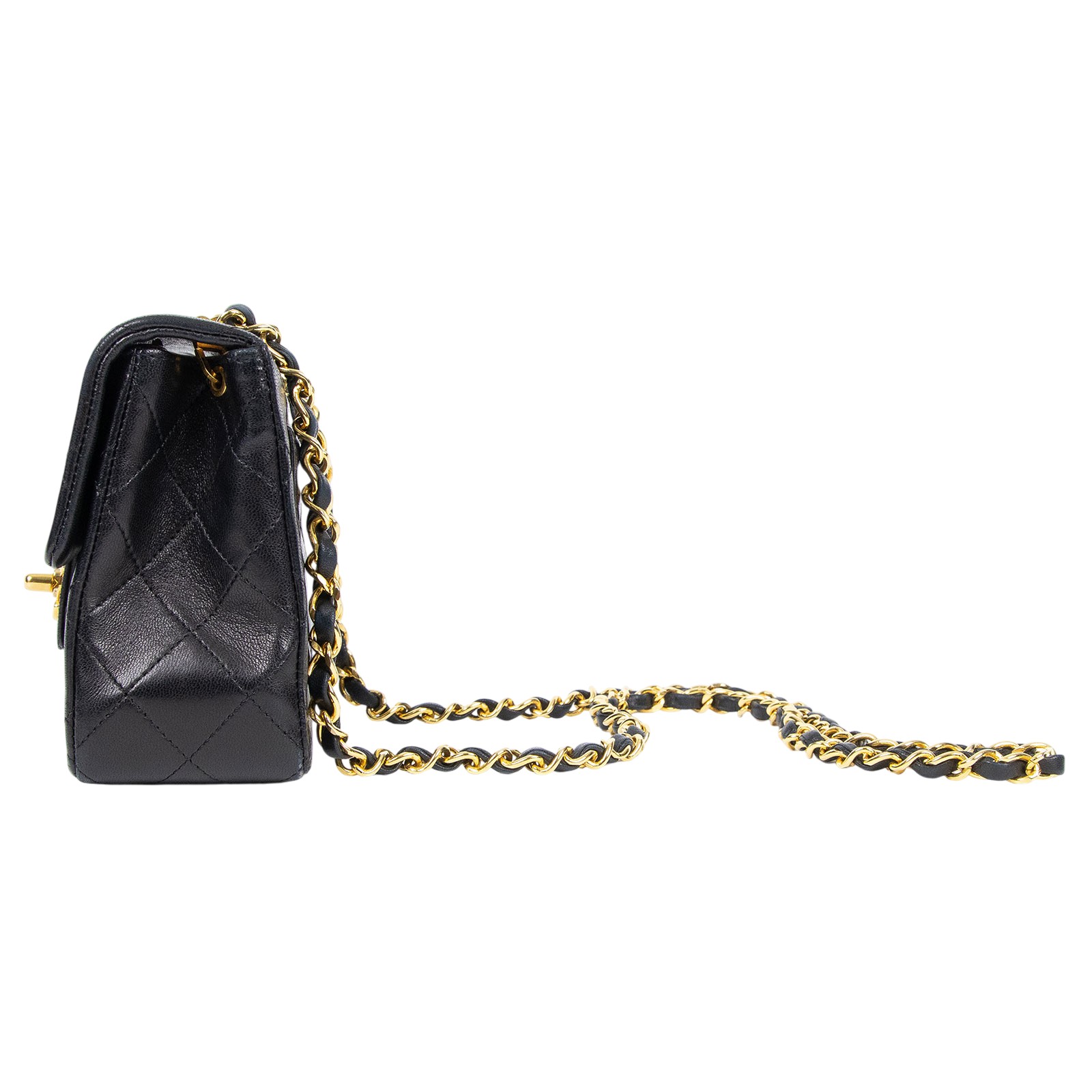 香奈兒 CHANEL Coco 17  肩背 斜背 口蓋包  1開黑金COCO17 保證卡