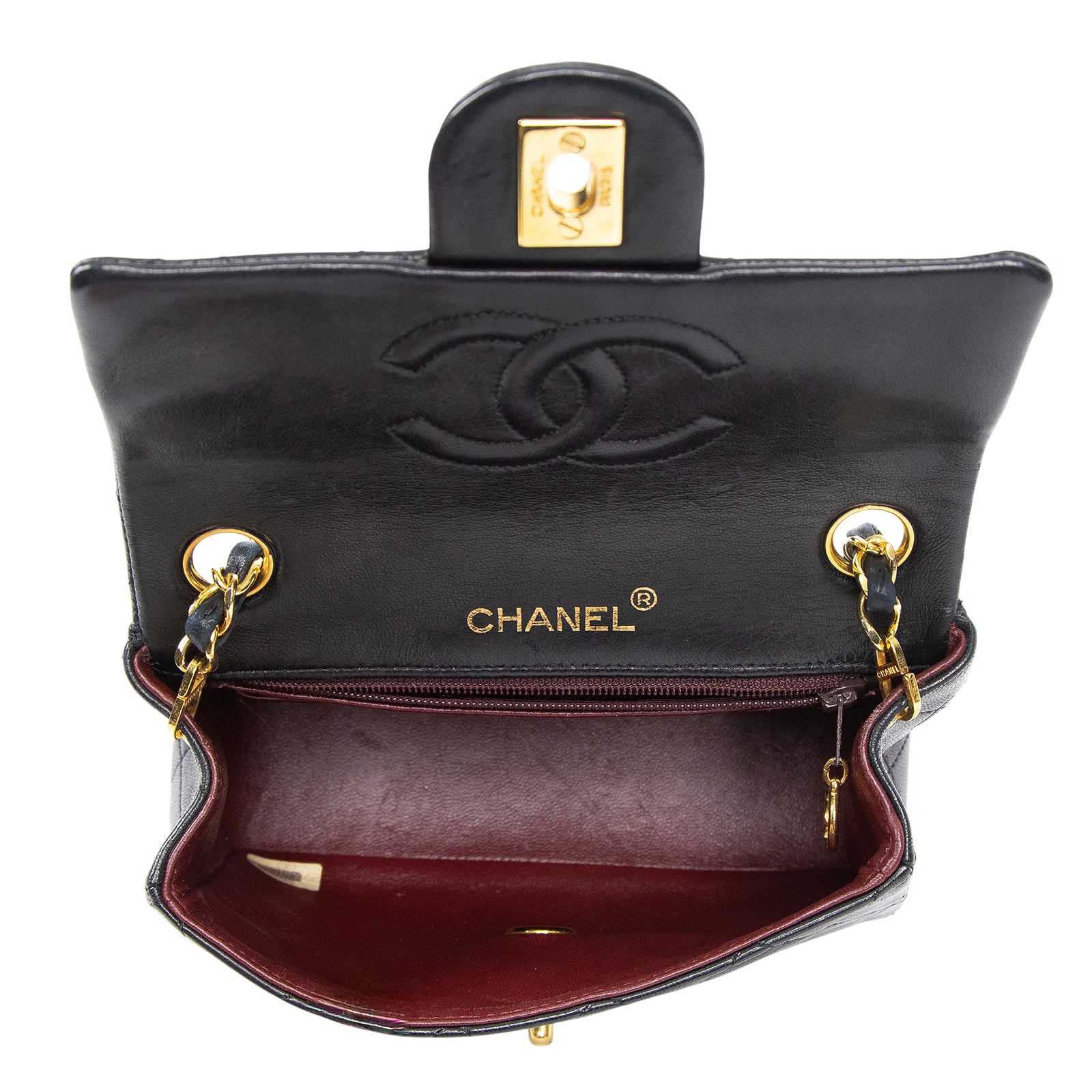 香奈兒 CHANEL Coco 17  肩背 斜背 口蓋包  1開黑金COCO17 保證卡