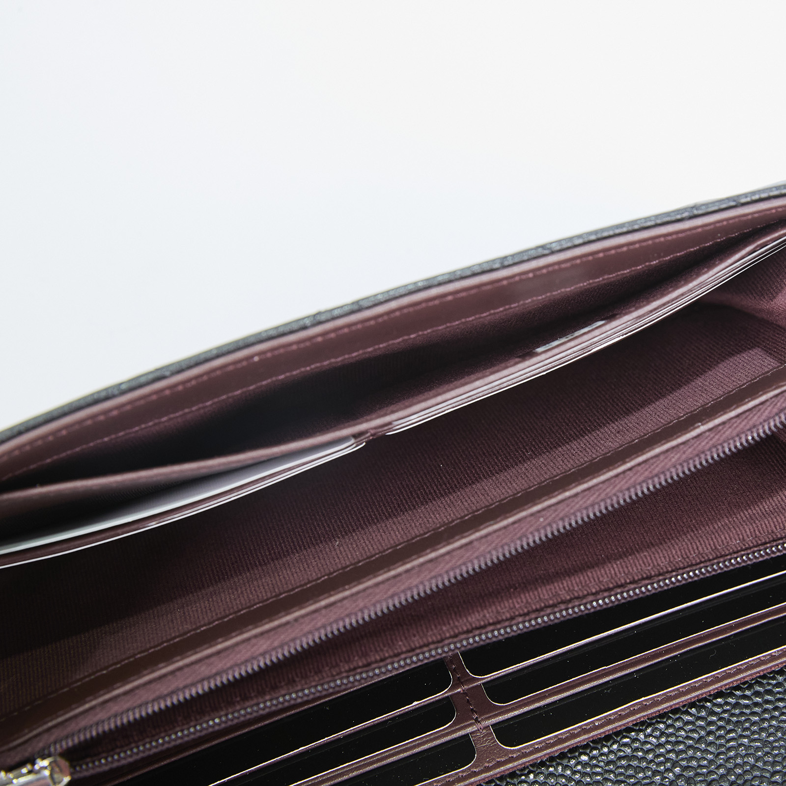 香奈兒 CHANEL 荔枝皮 扣式 翻蓋 二折長夾 銀色五金 AP0241 Y01588 晶片款 黑荔枝COCO長夾 原廠盒子/防塵袋/購買證明影本