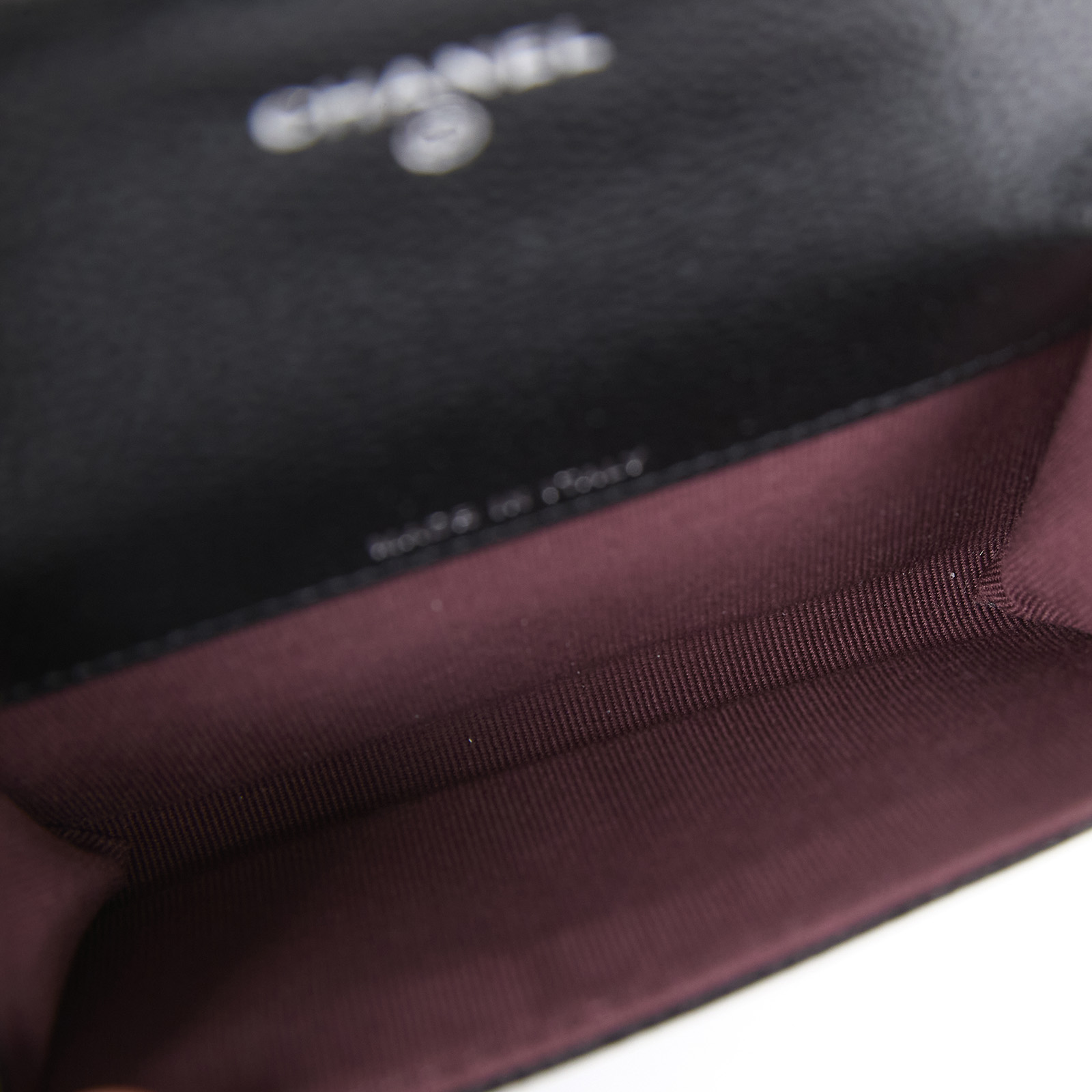 香奈兒 CHANEL 經典口蓋卡片夾 AP0214 晶片款 黑荔枝零錢卡包 原廠盒子/防塵袋