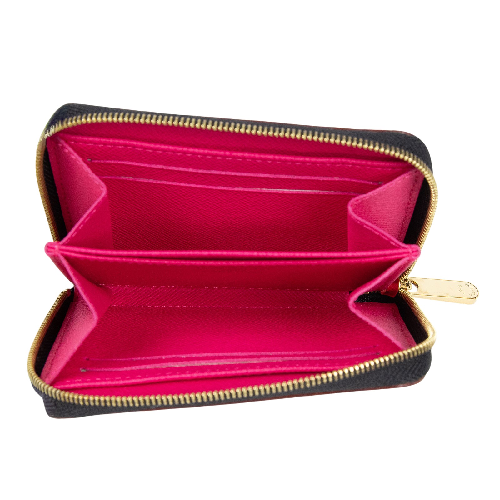 路易威登 LOUIS VUITTON Multicolore Zippy 零錢卡片包 村上隆 黑彩 拉鍊 老花 Monogram 彩色  M93740  防塵袋