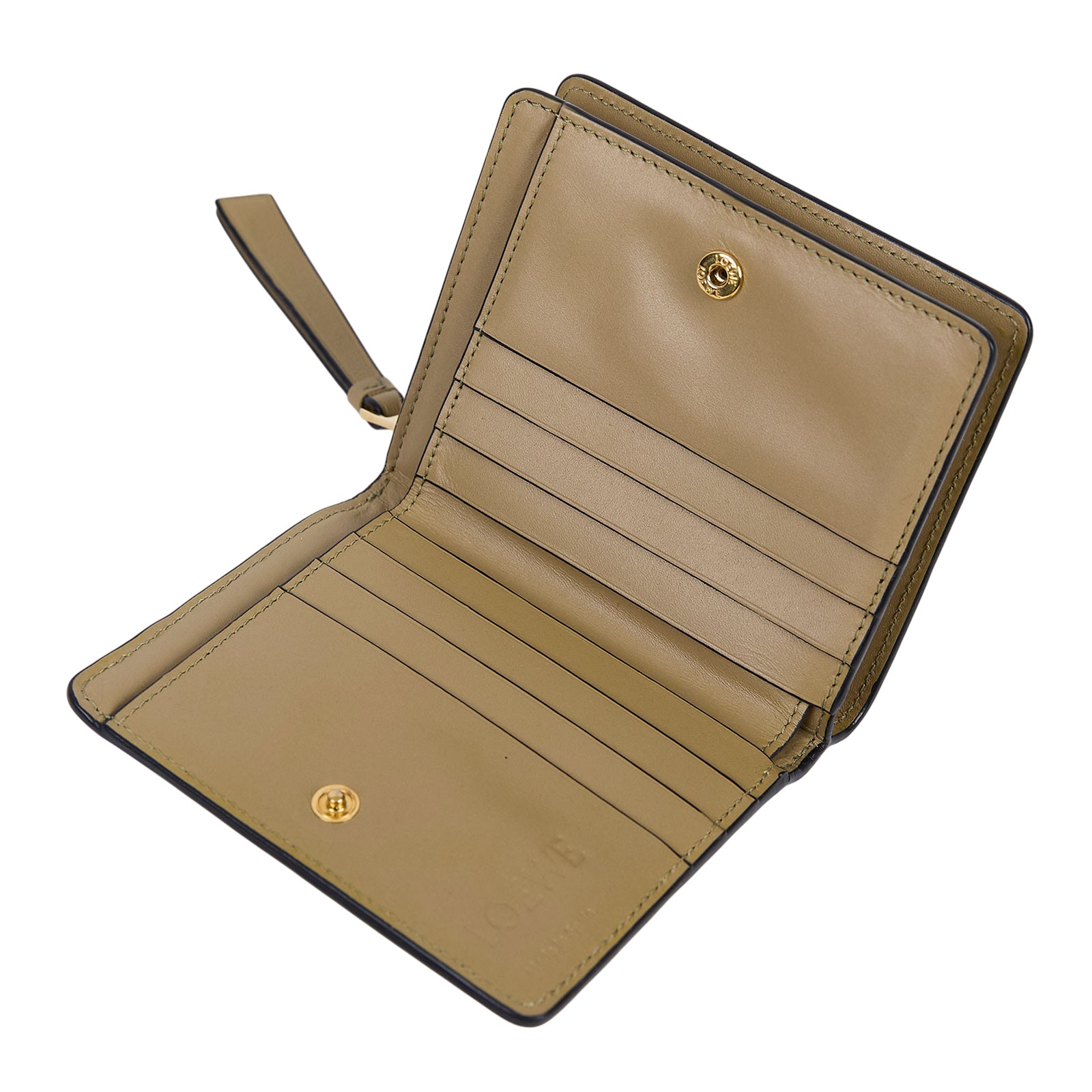 羅意威 LOEWE Puzzle Compact 拉鍊錢包 短夾 C510Z41X01 米黃PUZZLE短夾 原廠盒子/防塵袋