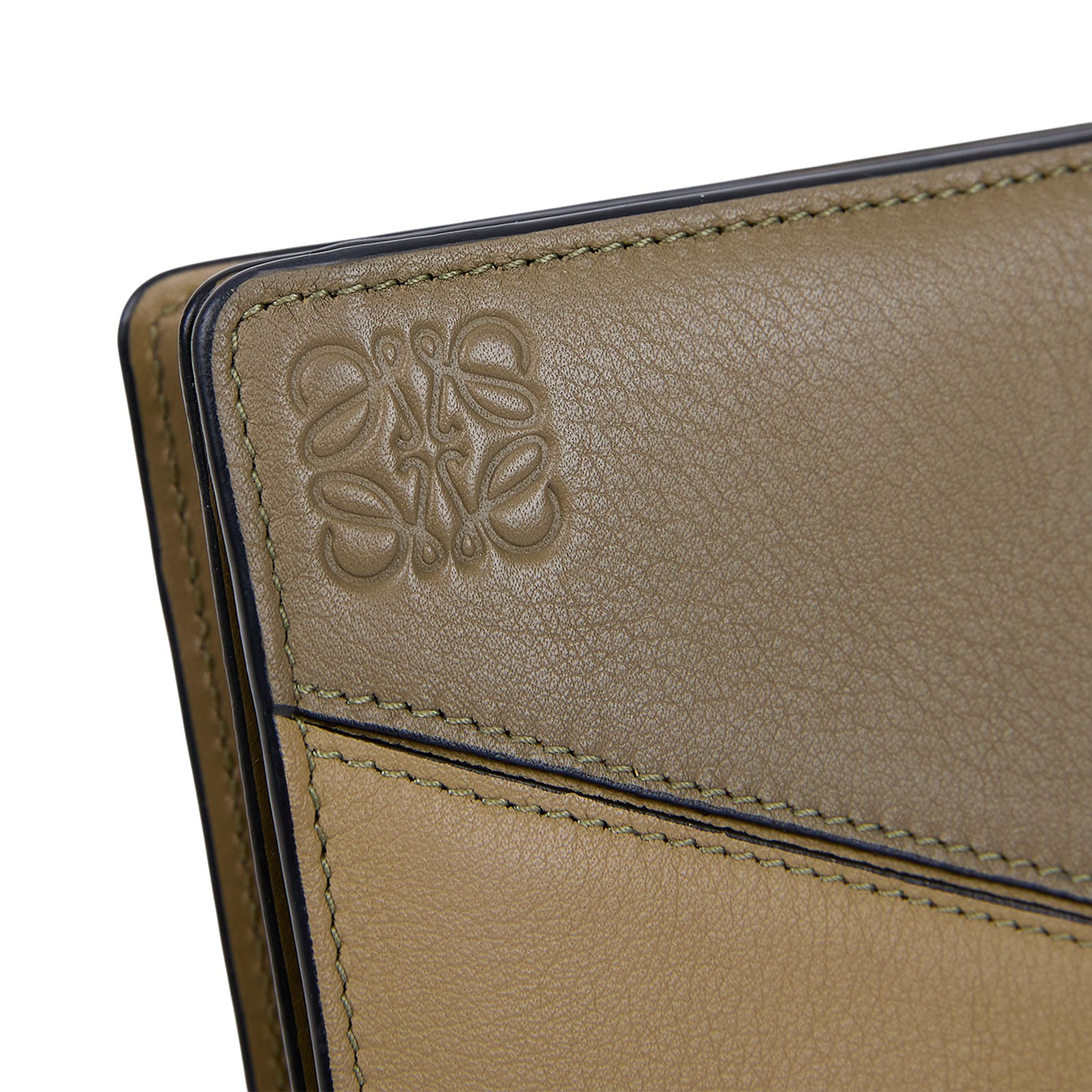 羅意威 LOEWE Puzzle Compact 拉鍊錢包 短夾 C510Z41X01 米黃PUZZLE短夾 原廠盒子/防塵袋