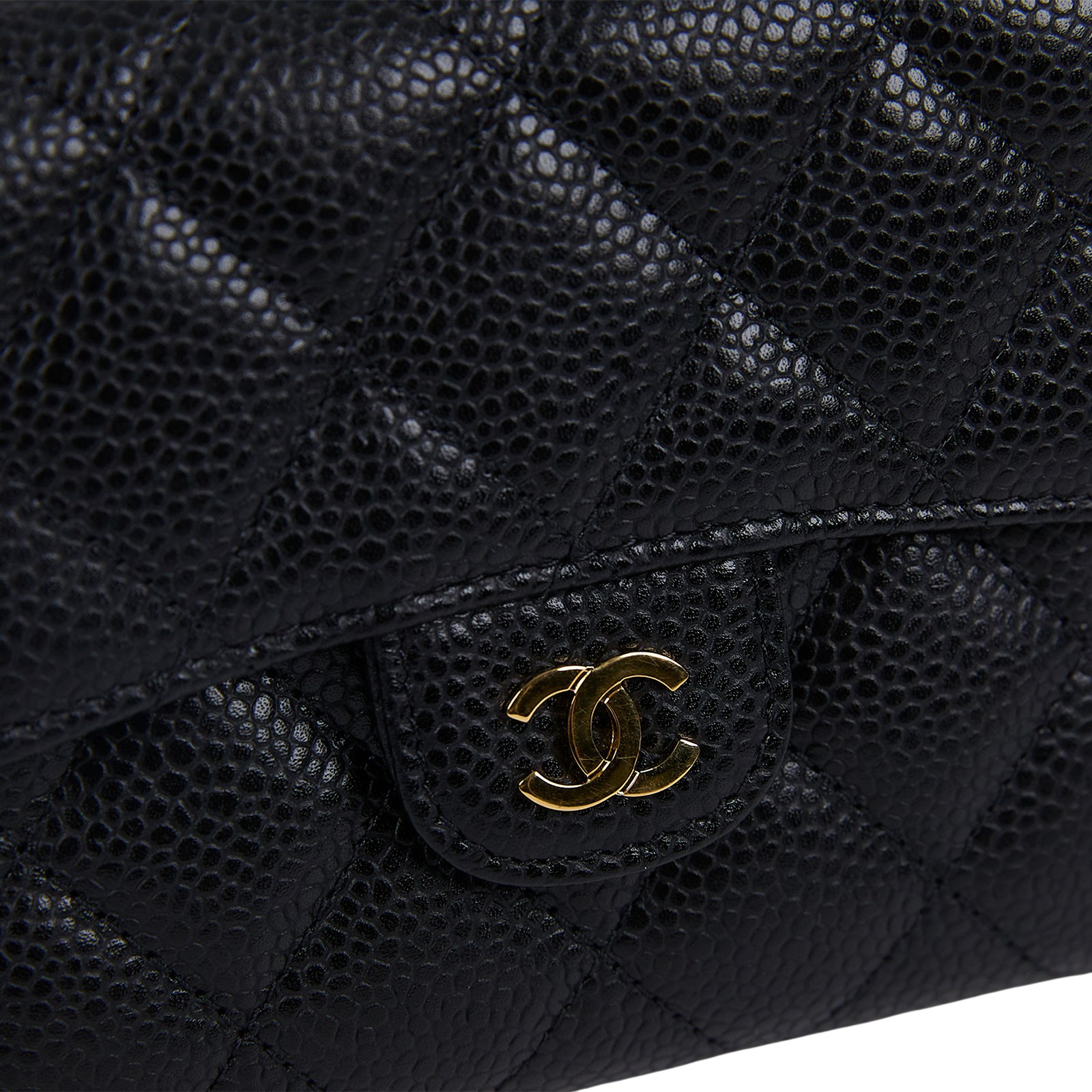 香奈兒 CHANEL 經典 小型 口蓋 皮夾 小牛皮 短夾  AP0231 Y01864 31開黑金荔枝三折短夾 原廠盒子/防塵袋/保證卡/購買證明影本