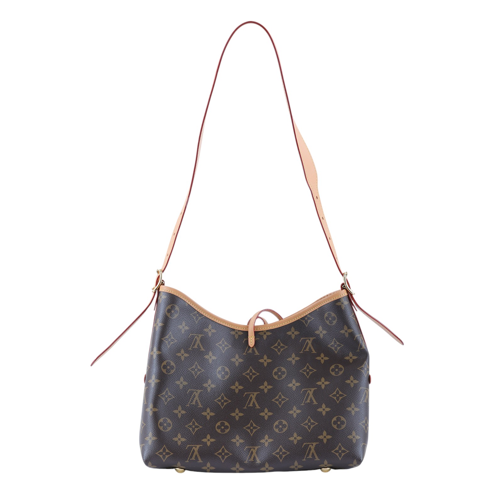 路易威登 LOUIS VUITTON CarryAll PM 原花 肩背包 M46203 晶片款 棕原花CarryAll PM 防塵袋/內袋