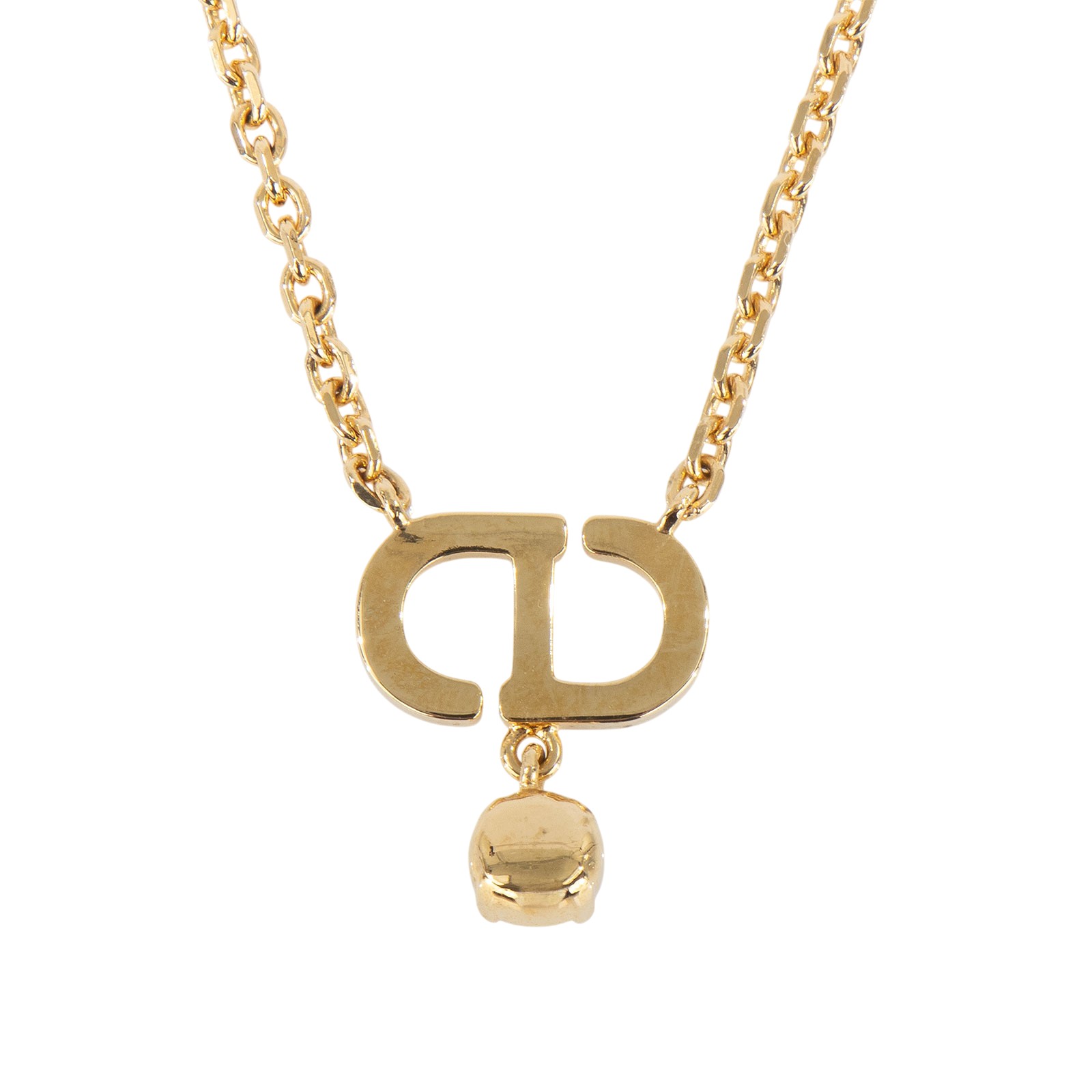 迪奧 CHRISTIAN DIOR Petit CD 項鍊 N2890WOMCY 水鑽CD項鍊 原廠盒子/防塵袋