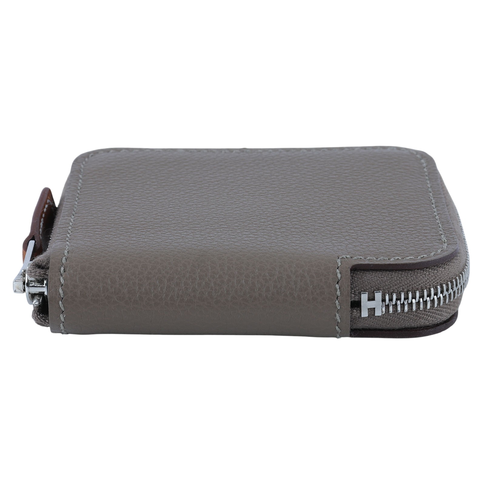 愛馬仕 Hermes SilkIn 拉鍊 絲巾 零錢包 SILKC K 大象灰絲巾零錢包 原廠盒子