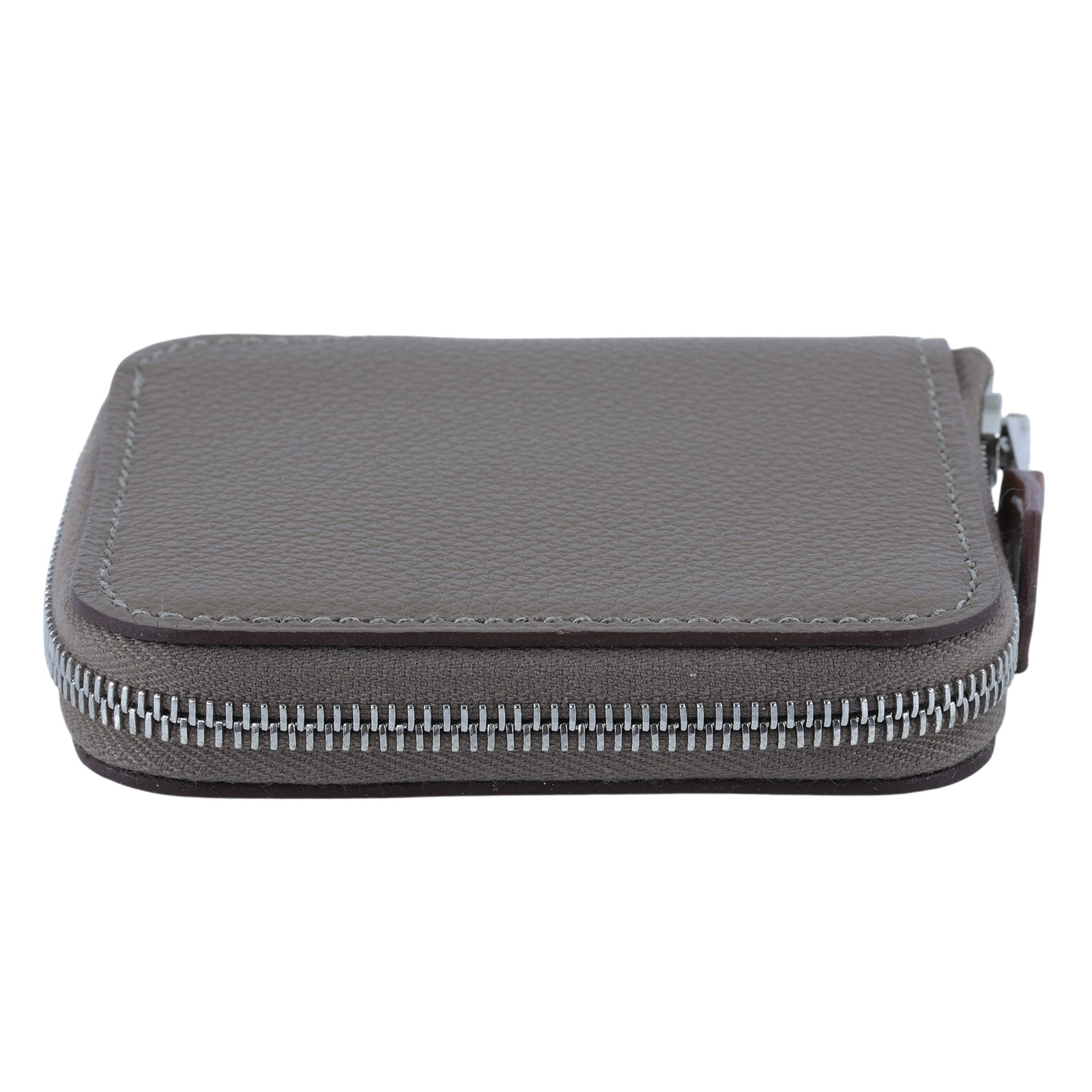 愛馬仕 Hermes SilkIn 拉鍊 絲巾 零錢包 SILKC K 大象灰絲巾零錢包 原廠盒子