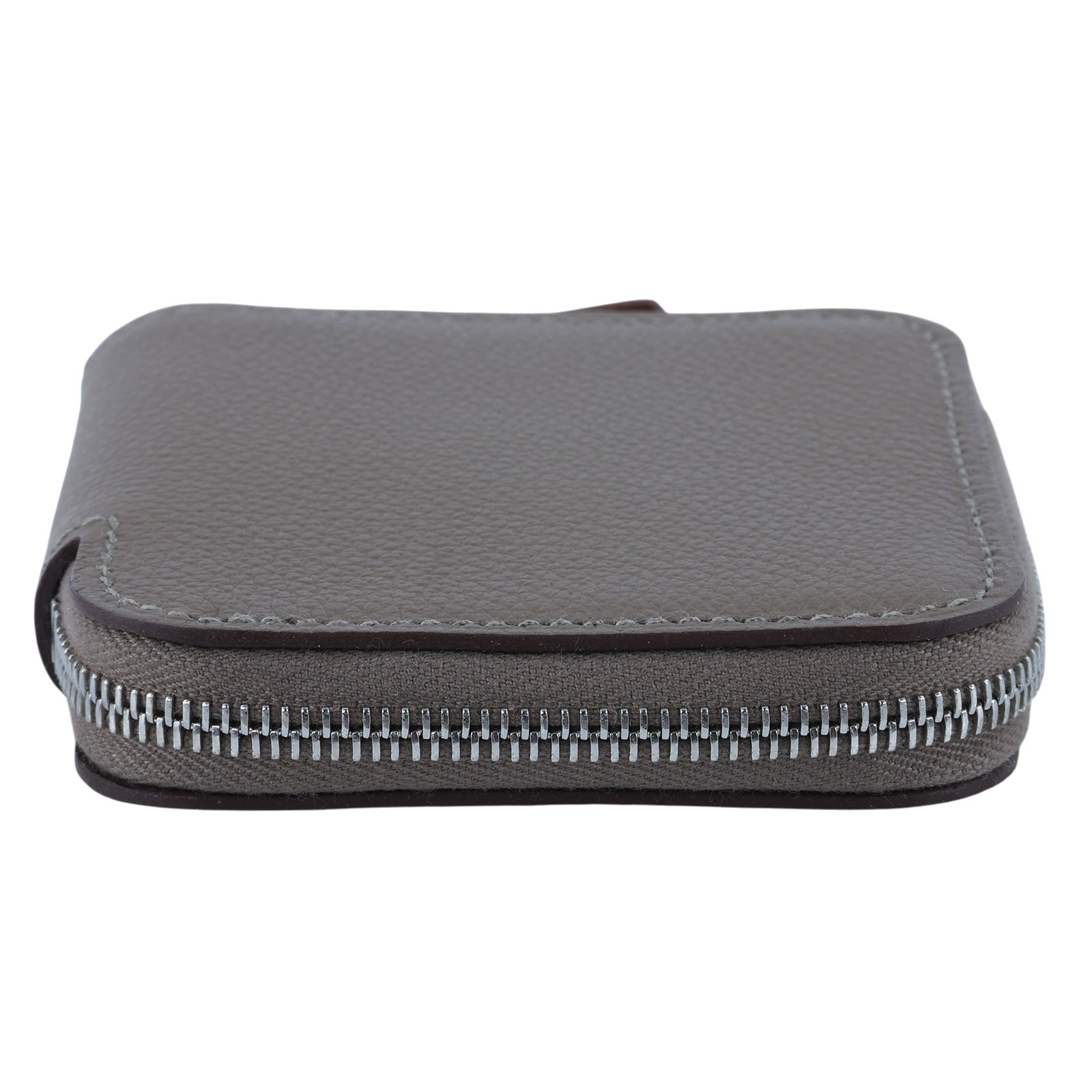 愛馬仕 Hermes SilkIn 拉鍊 絲巾 零錢包 SILKC K 大象灰絲巾零錢包 原廠盒子