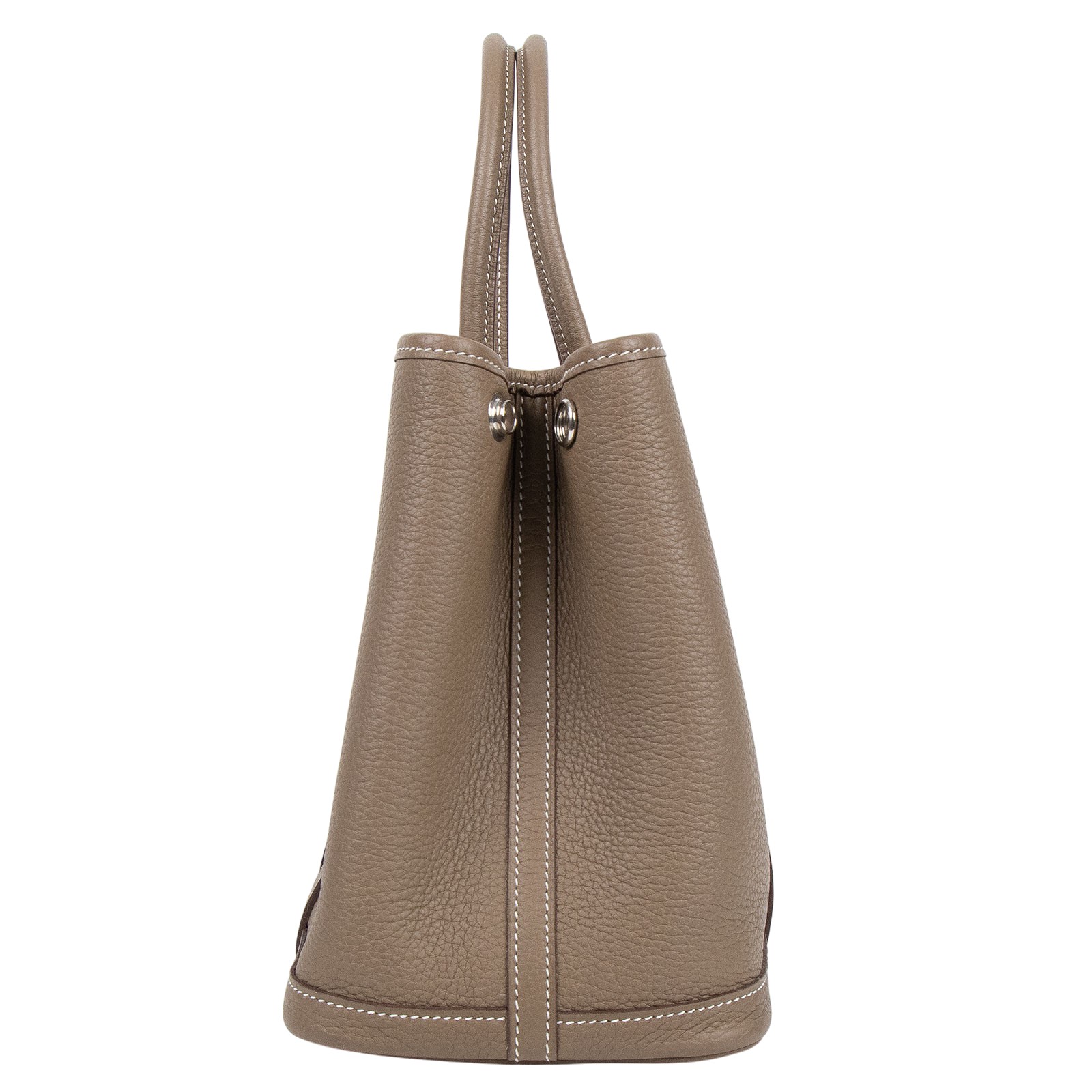 愛馬仕 Hermes Garden Party 花園派對包 30 大象灰 銀色五金 H051568CK18 /B刻  原廠盒子/防塵袋/購買證明影本