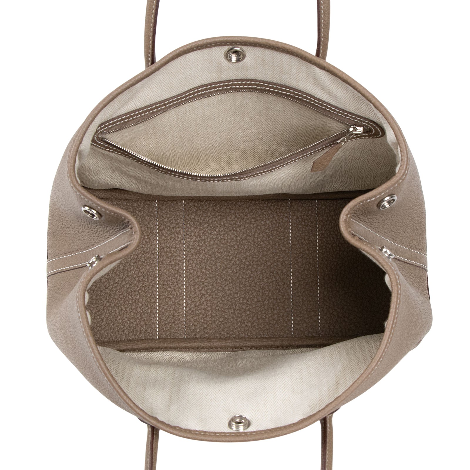 愛馬仕 Hermes Garden Party 花園派對包 30 大象灰 銀色五金 H051568CK18 /B刻  原廠盒子/防塵袋/購買證明影本