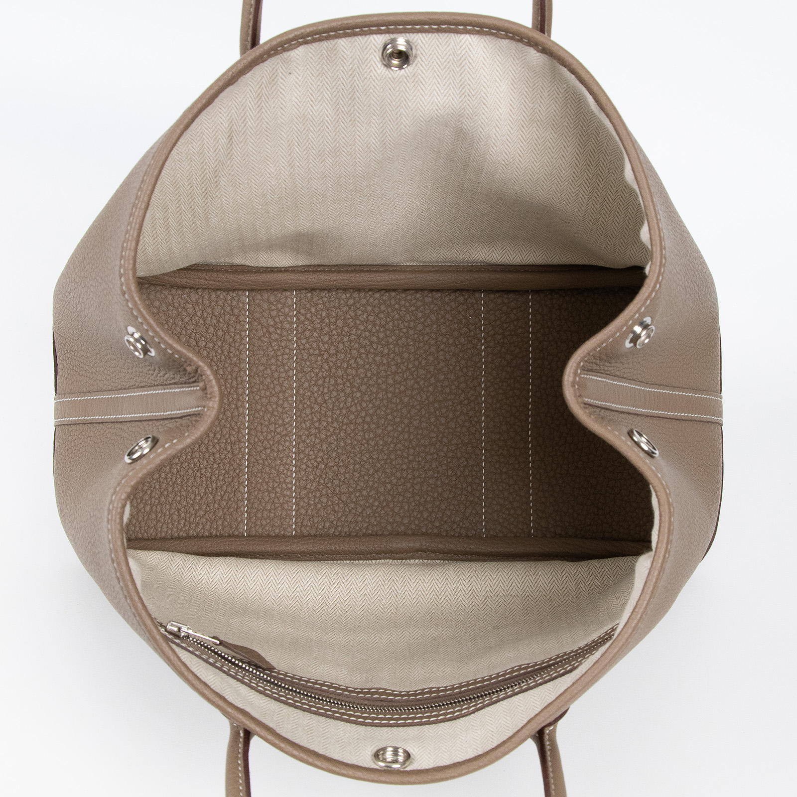 愛馬仕 Hermes Garden Party 花園派對包 30 大象灰 銀色五金 H051568CK18 /B刻  原廠盒子/防塵袋/購買證明影本